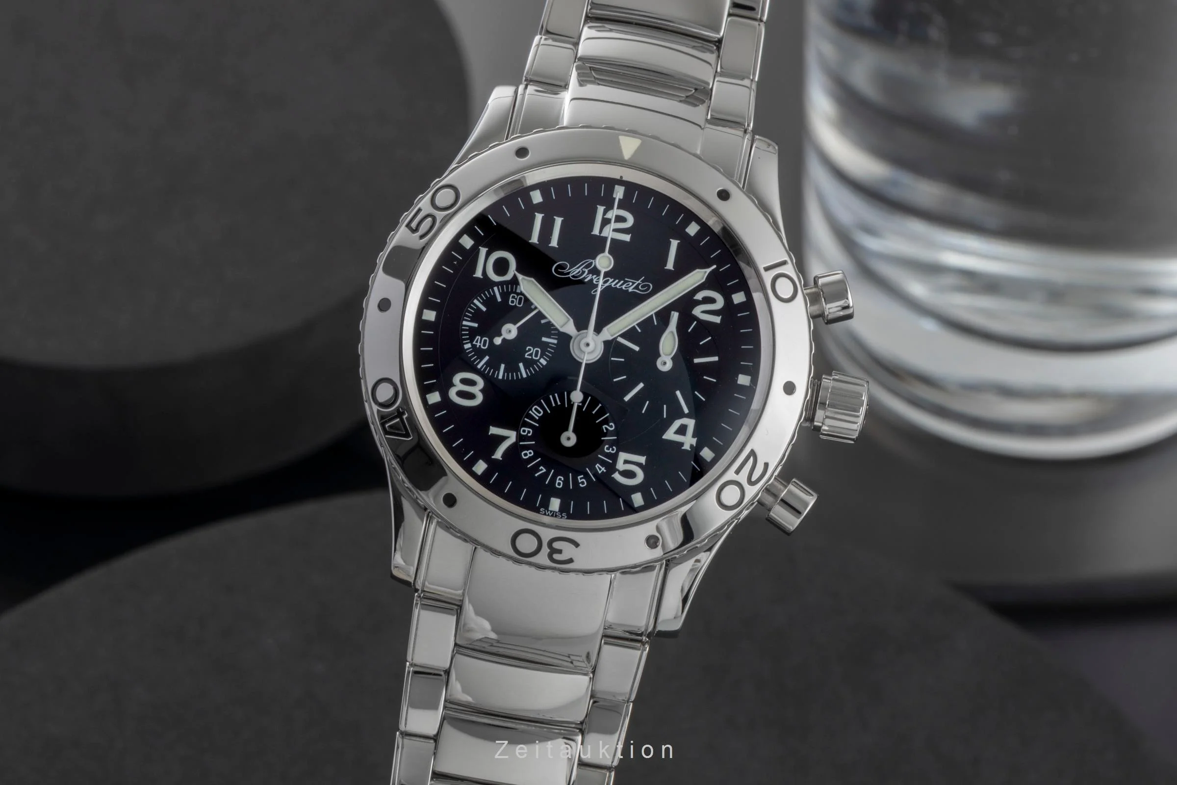 Breguet Type XX chronograph steel automatic men's watch 3800 / ST 92 S W 9  [2505314] - Image 2