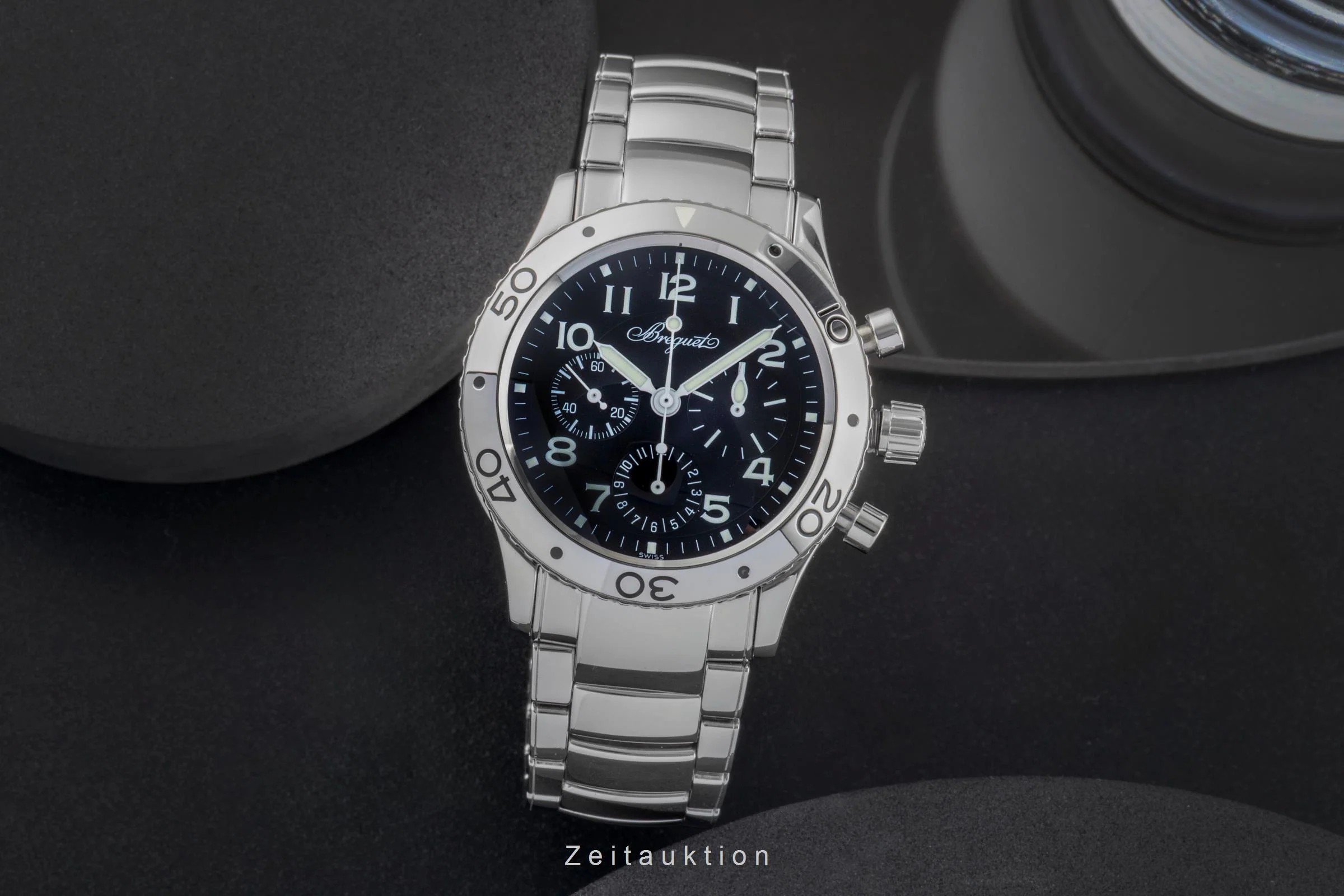 Breguet Type XX chronograph steel automatic men's watch 3800 / ST 92 S W 9  [2505314] - Image 4
