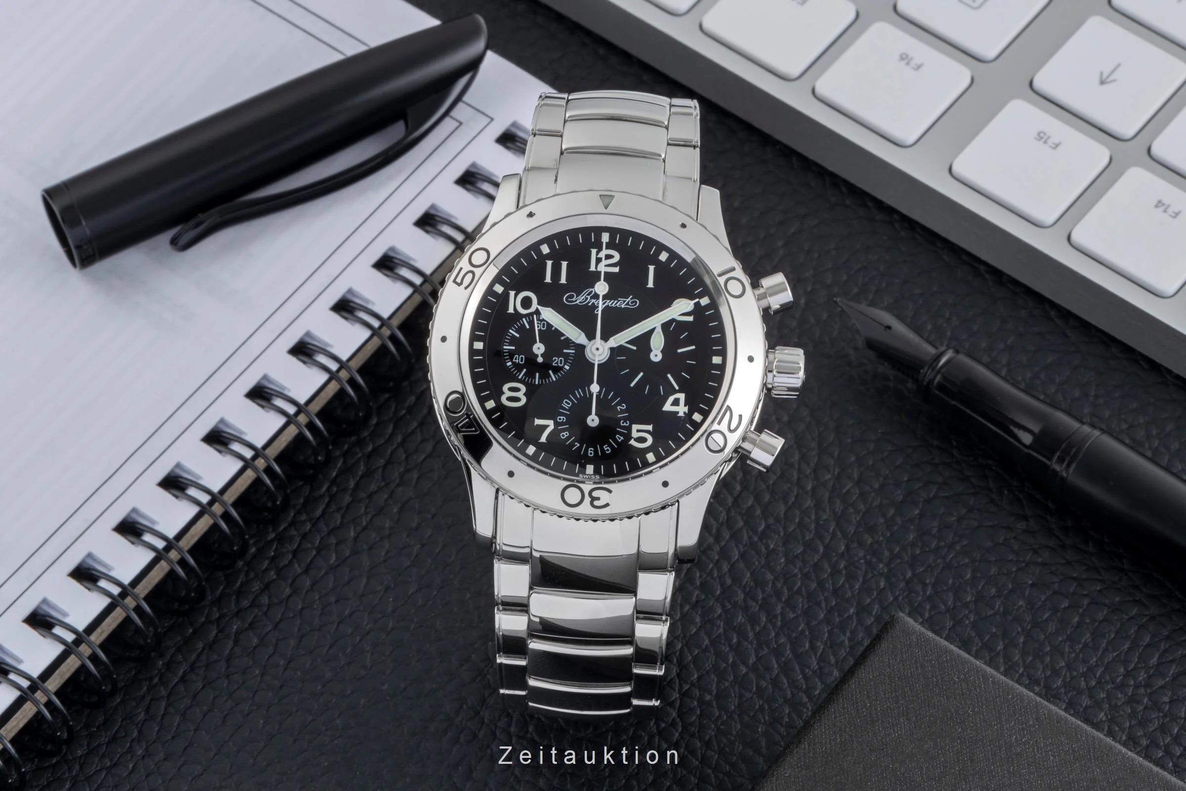 Breguet Type XX chronograph steel automatic men's watch 3800/ST/92/SW9  [2505406] - Image 4