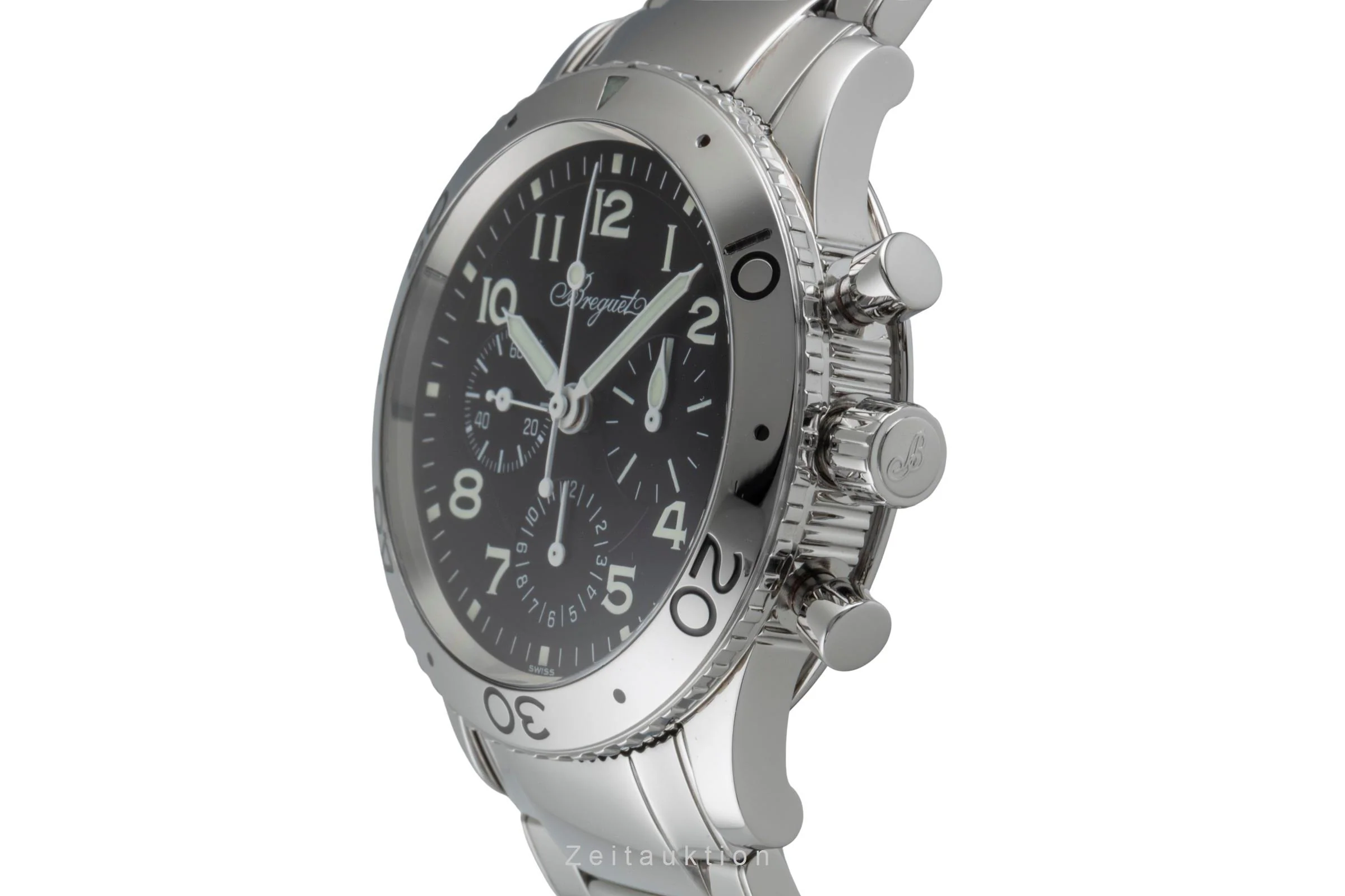 Breguet Type XX chronograph steel automatic men's watch 3800/ST/92/SW9  [2505406] - Image 7