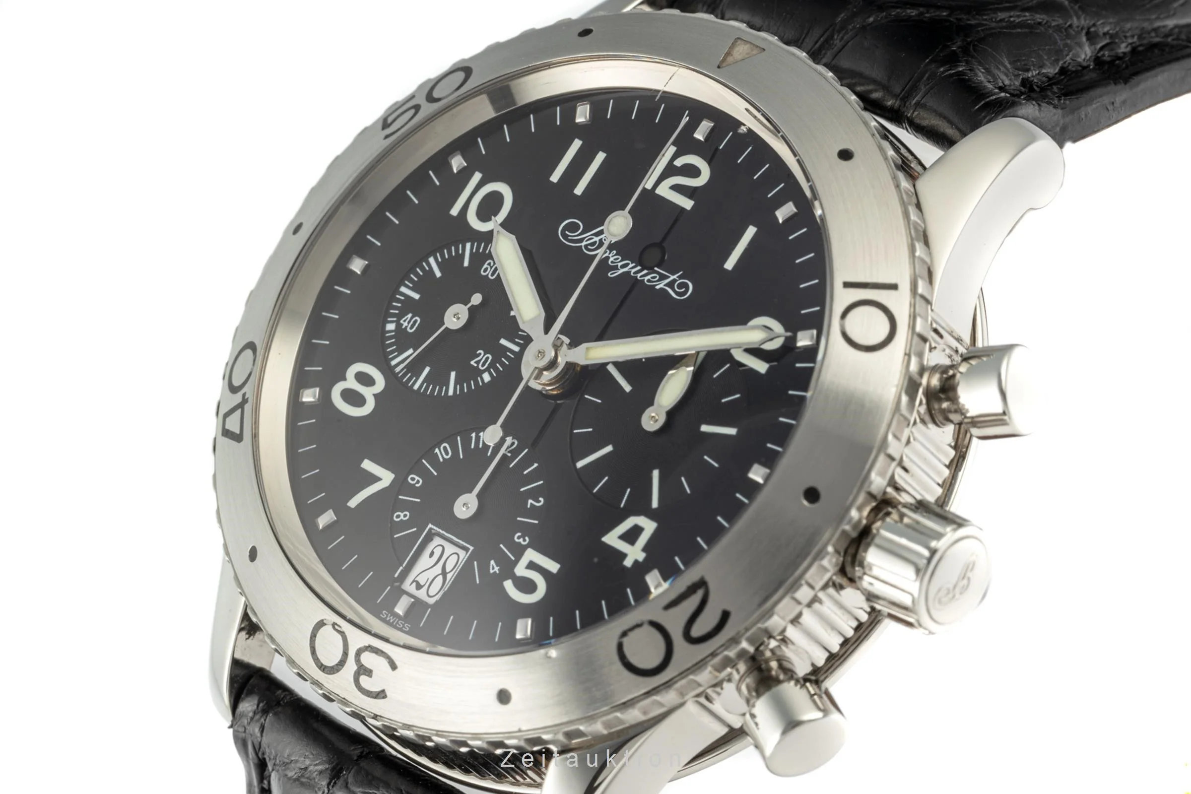 Breguet Type XX chronograph steel automatic men's watch 3820  [2204577] - Image 11