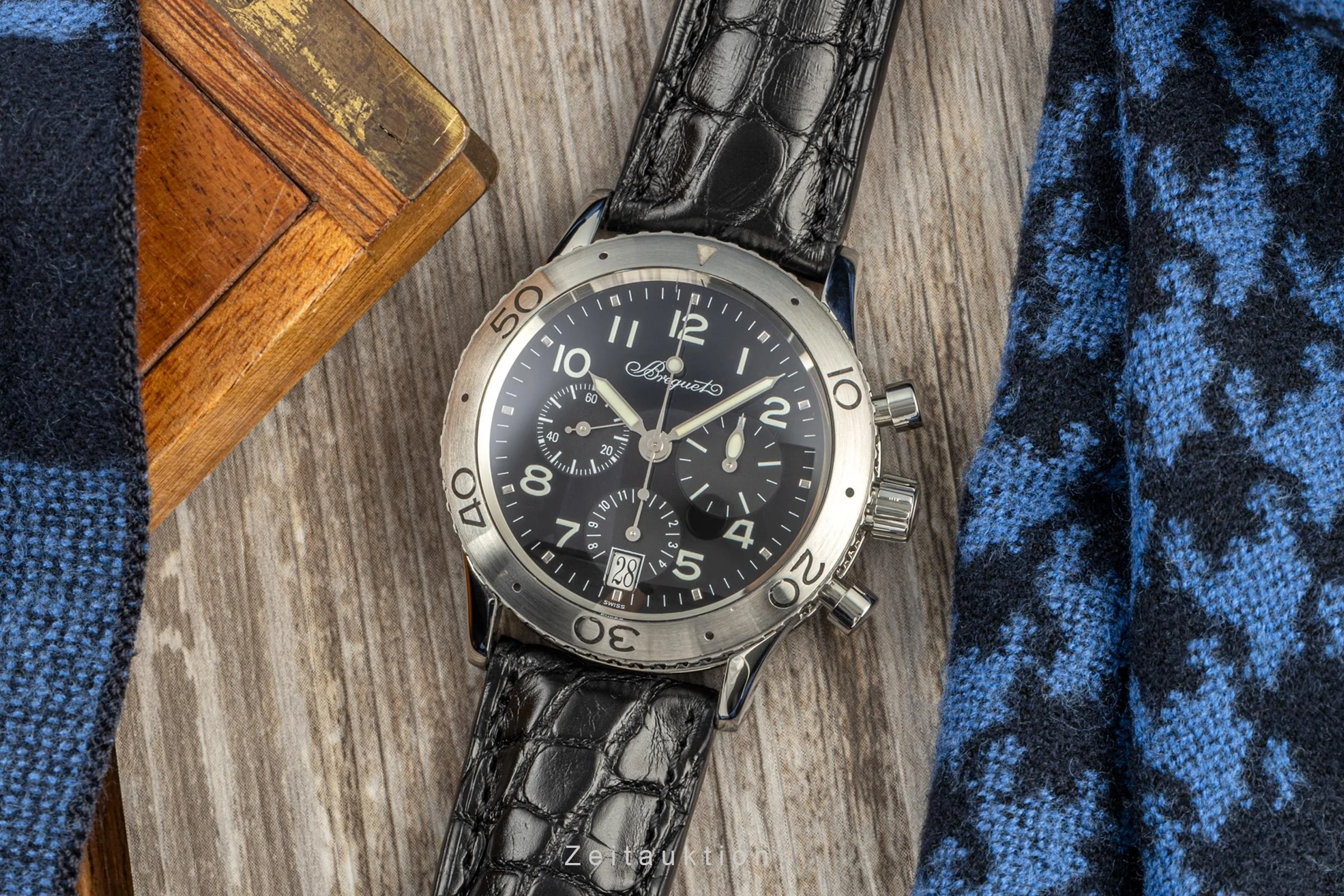 Breguet Type XX chronograph steel automatic men's watch 3820  [2204577] - Image 2