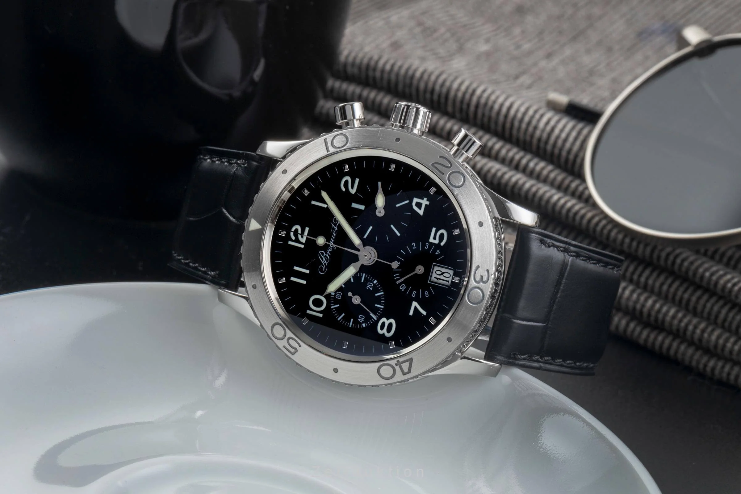 Breguet Type XX chronograph steel automatic men's watch 3820  [2406495] - Image 2