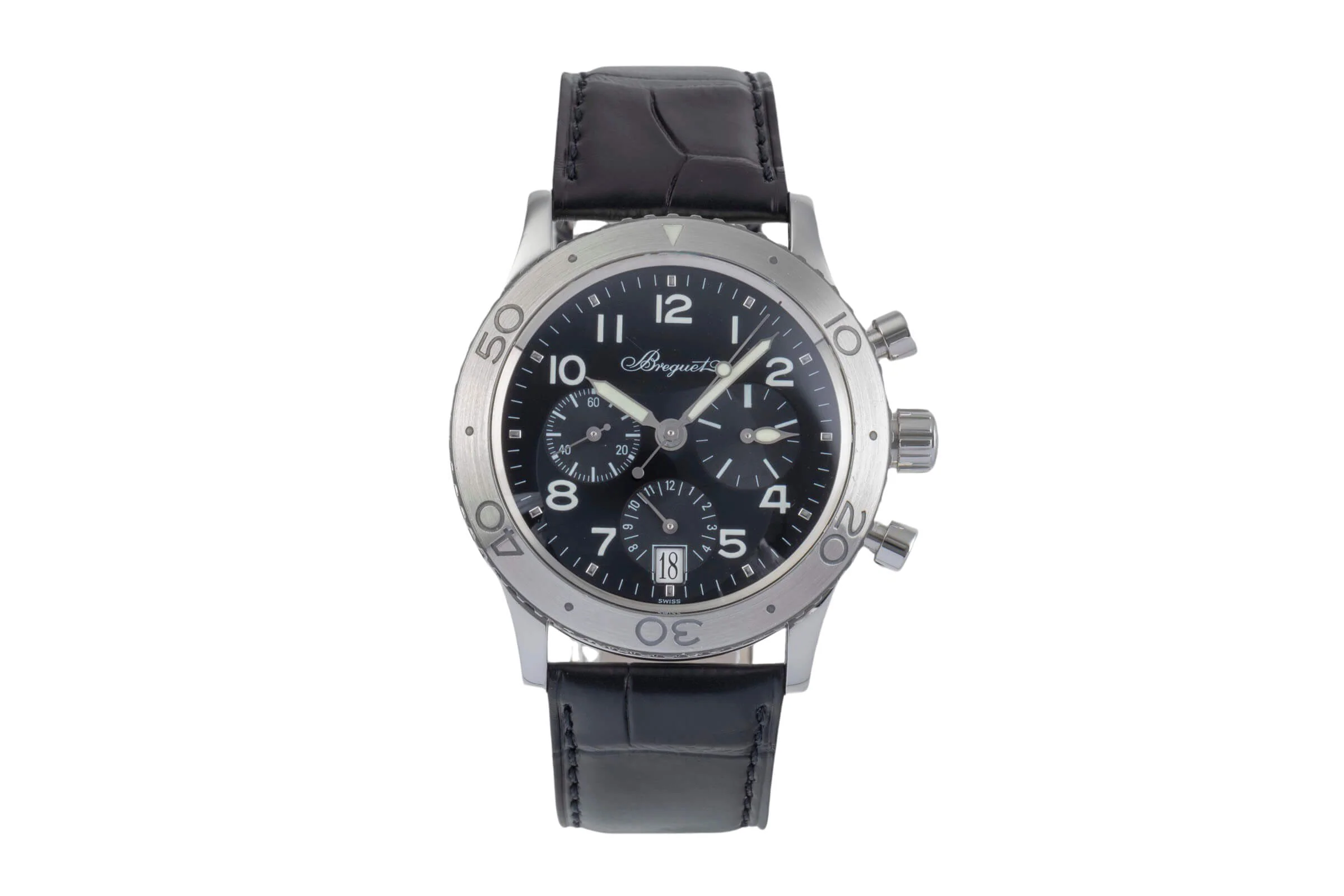 Breguet Type XX chronograph steel automatic men's watch 3820  [2406495] - Image 4