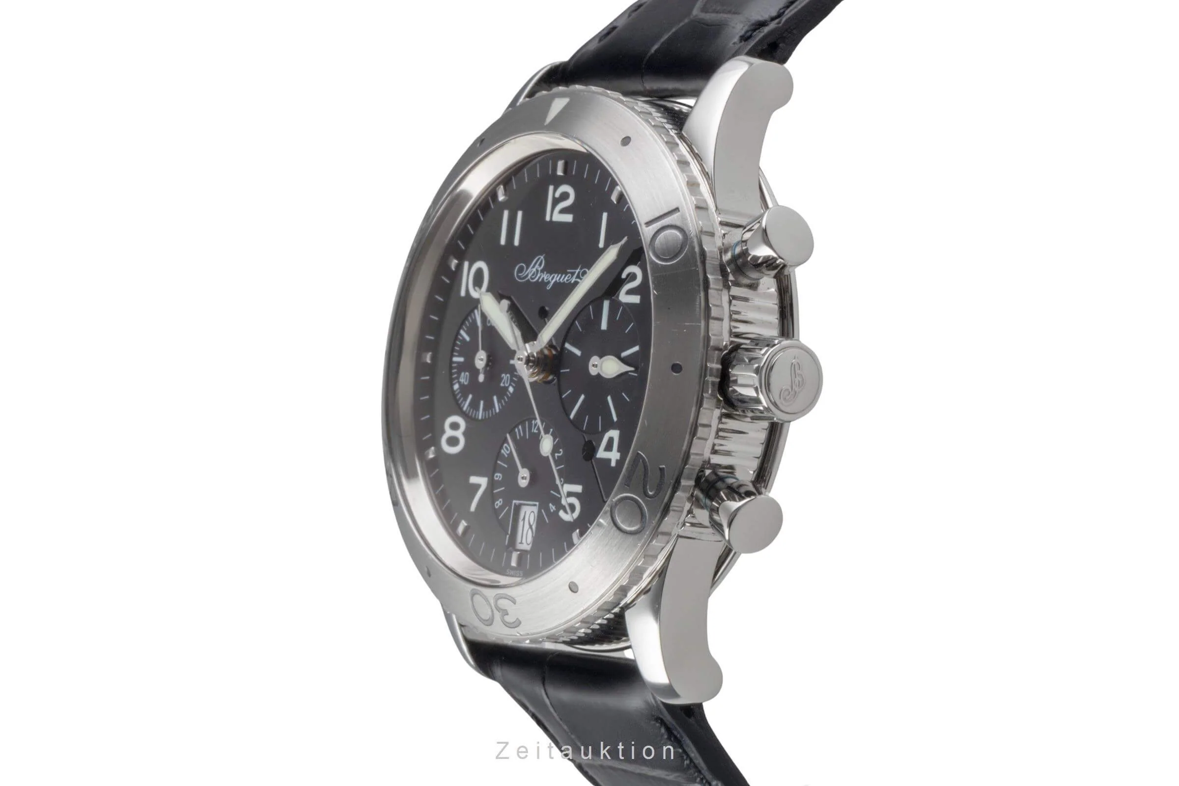 Breguet Type XX chronograph steel automatic men's watch 3820  [2406495] - Image 6