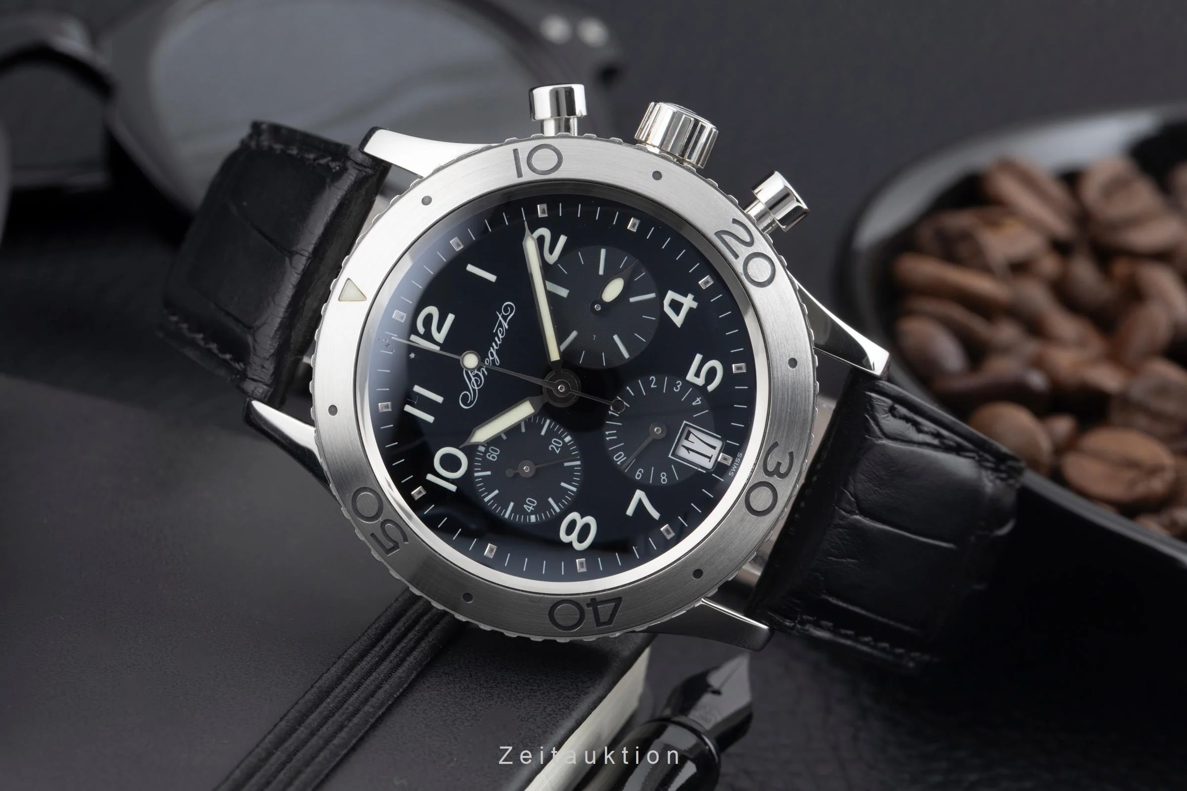 Breguet Type XX chronograph steel automatic men's watch 3820  [2600609] - Image 3