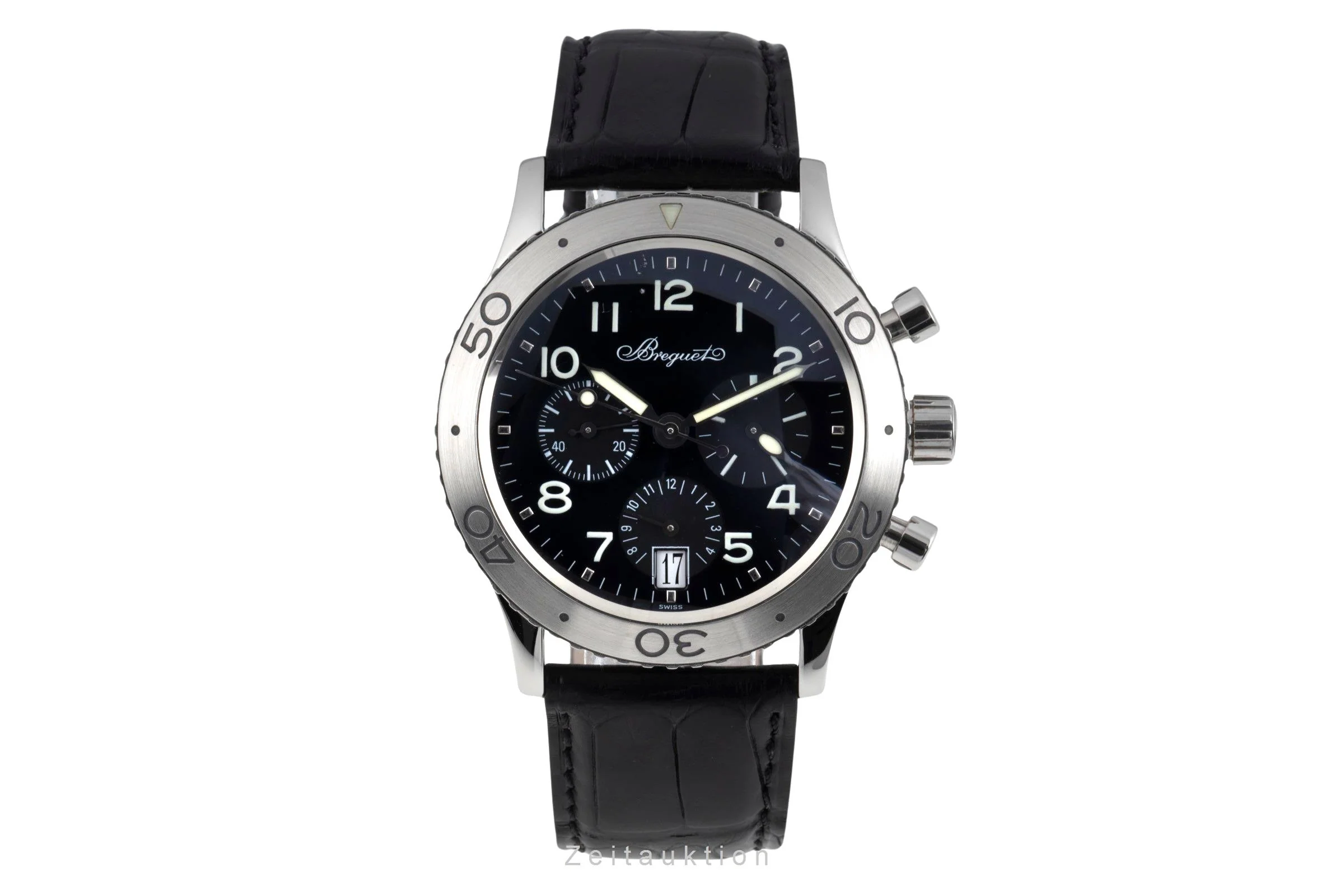 Breguet Type XX chronograph steel automatic men's watch 3820  [2600609] - Image 5