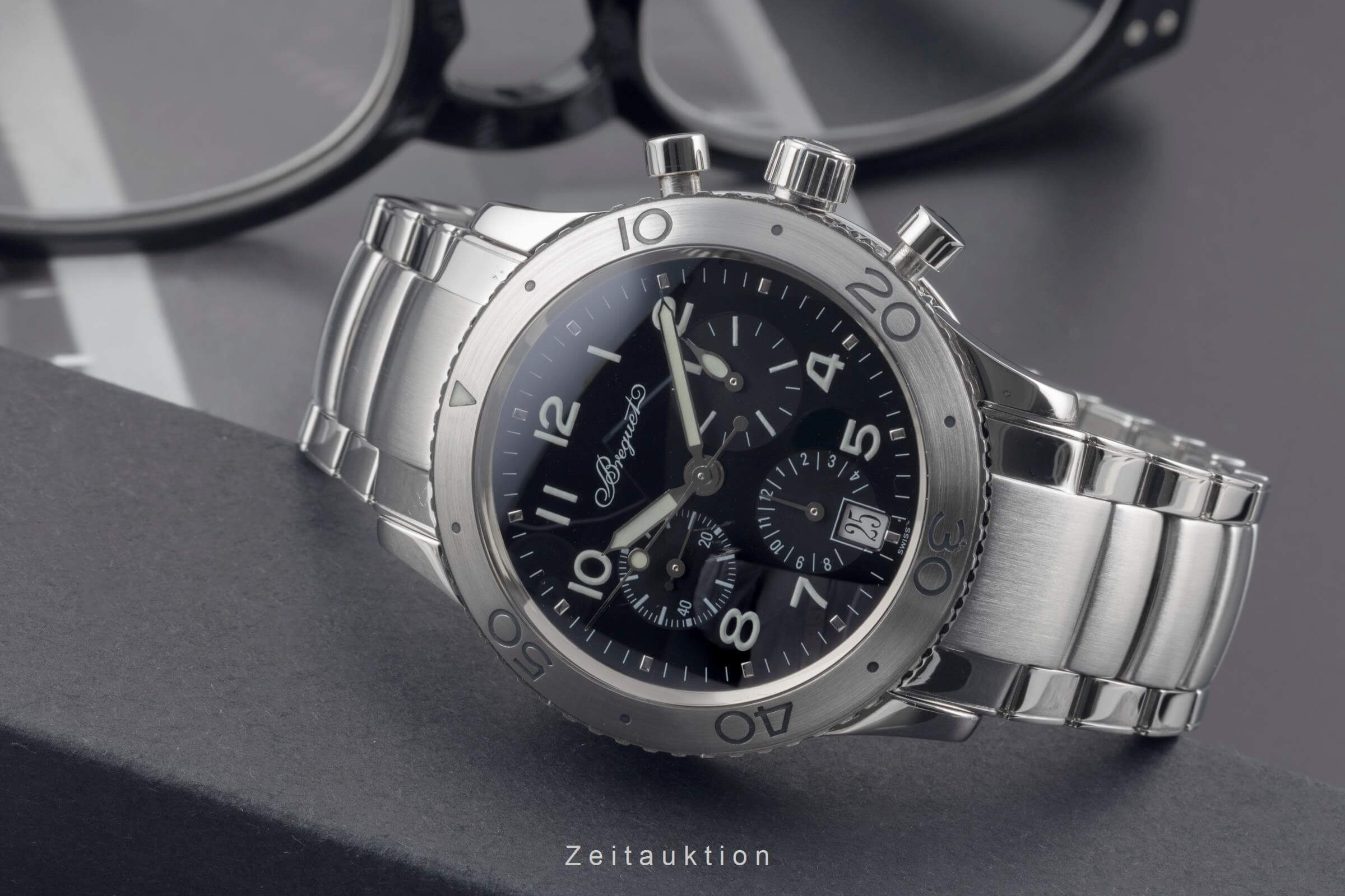 Breguet Type XX chronograph steel automatic men's watch 3820ST/H2  [2501603] - Image 3
