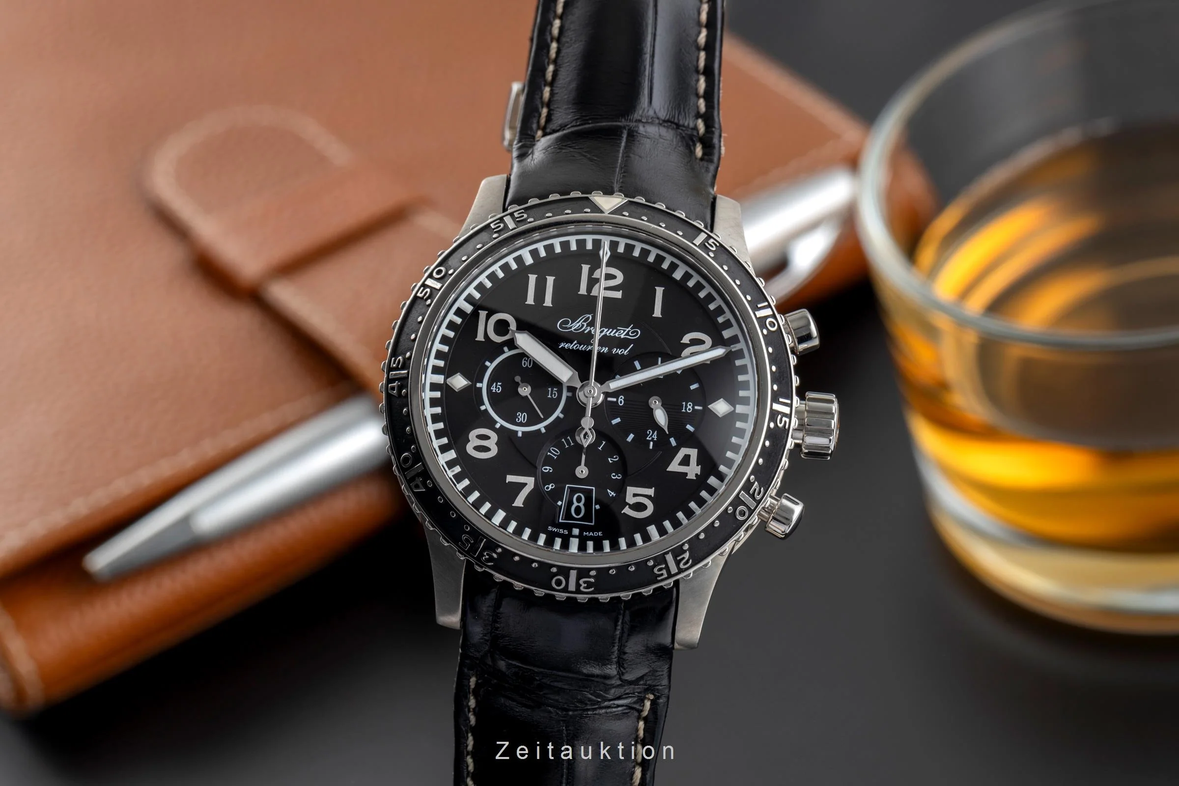 Breguet Type XXI chronograph titanium automatic men's watch 3810 TI/H2/3ZU  [2502641] - Image 2