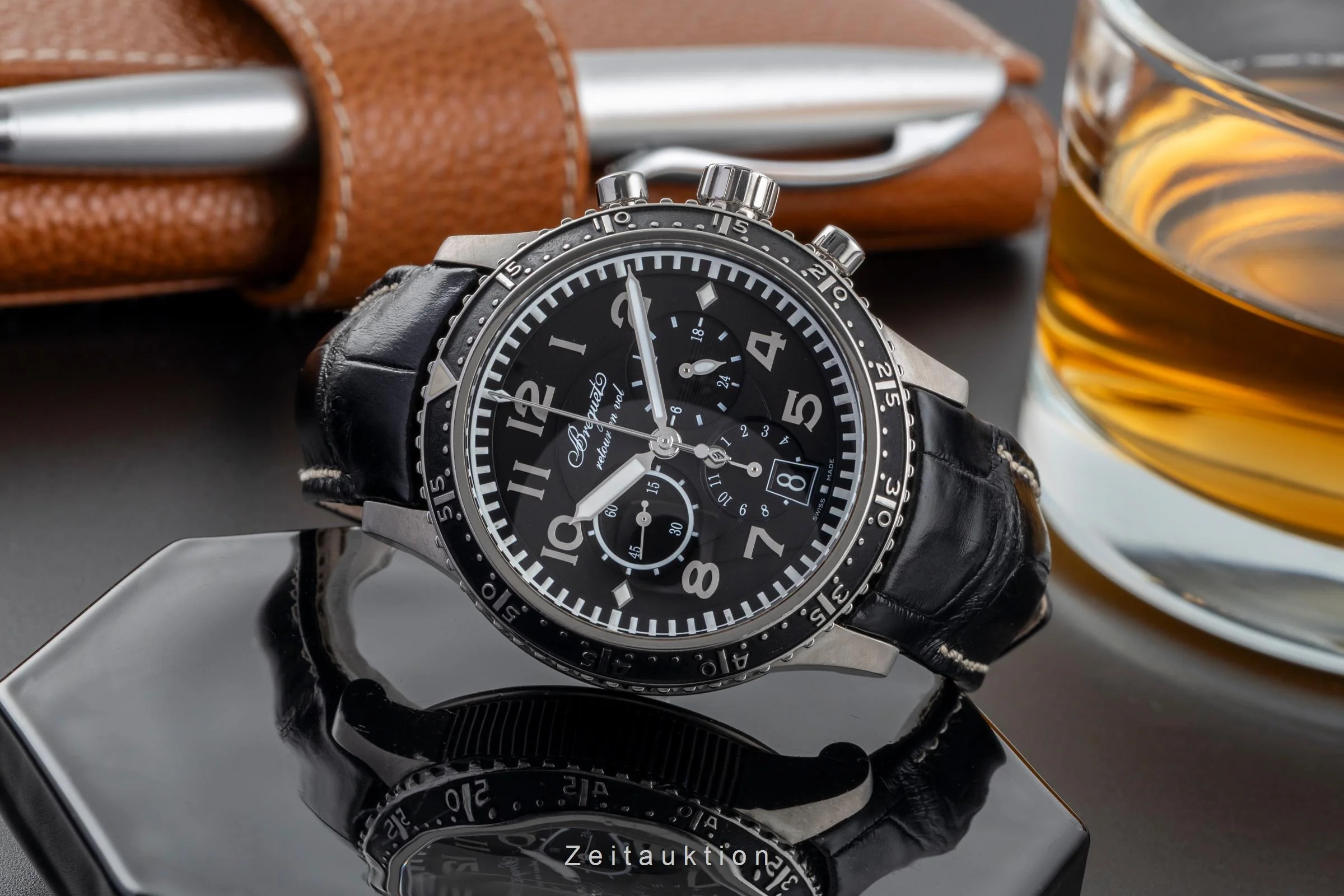 Breguet Type XXI chronograph titanium automatic men's watch 3810 TI/H2/3ZU  [2502641] - Image 3