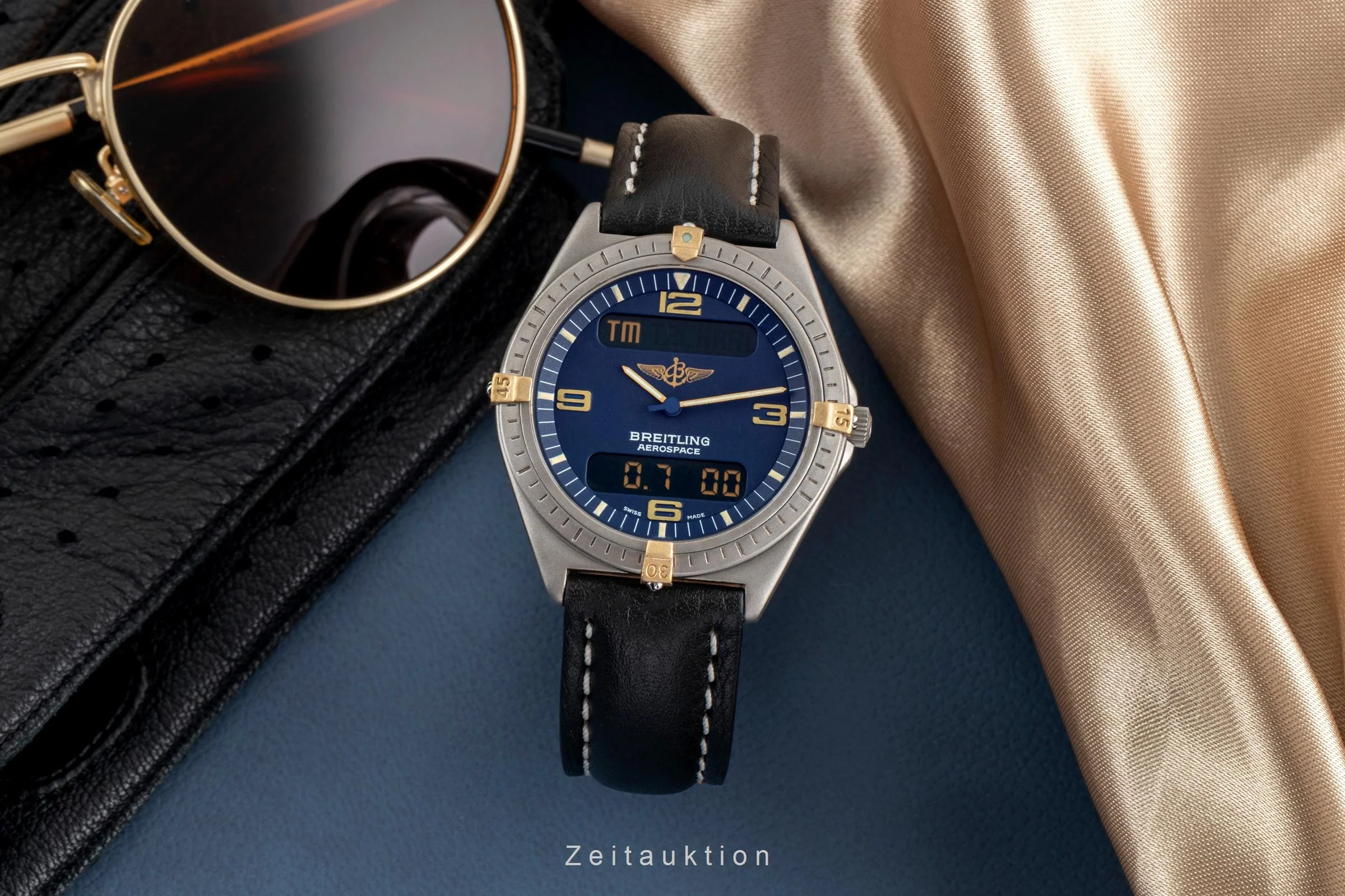 Breitling Aerospace titanium / gold quartz men's watch F56059L LP: 3600EUR  [2503019] - Image 4