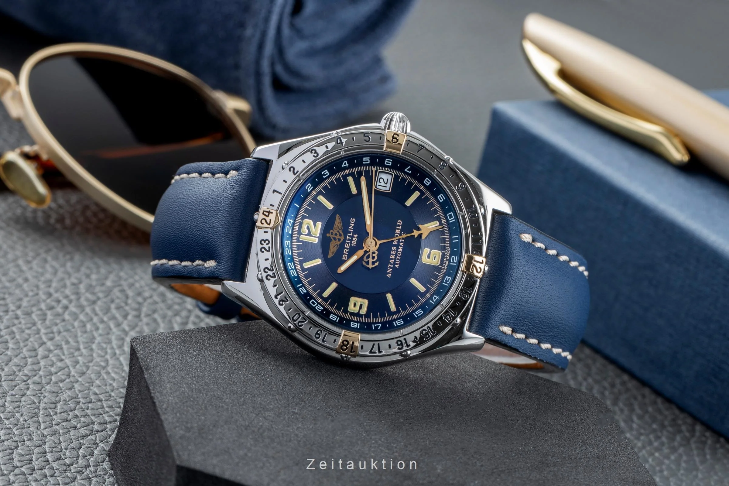 Breitling Antares steel / gold automatic men's watch B 32047-074	  [2504232] - Image 3