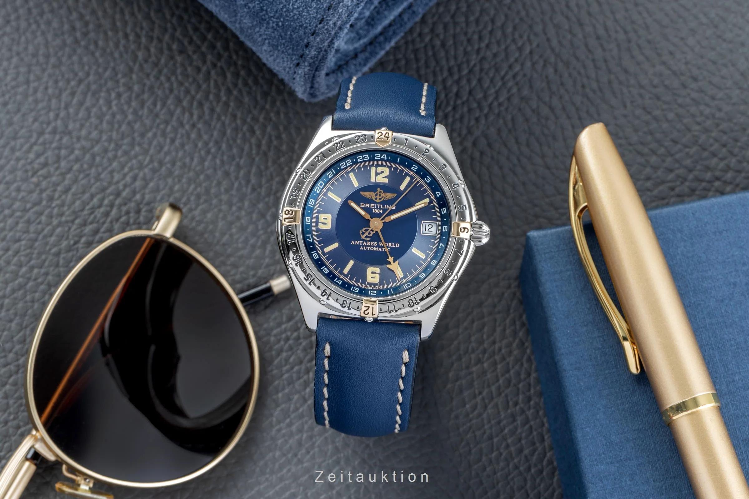 Breitling Antares steel / gold automatic men's watch B 32047-074	  [2504232] - Image 4