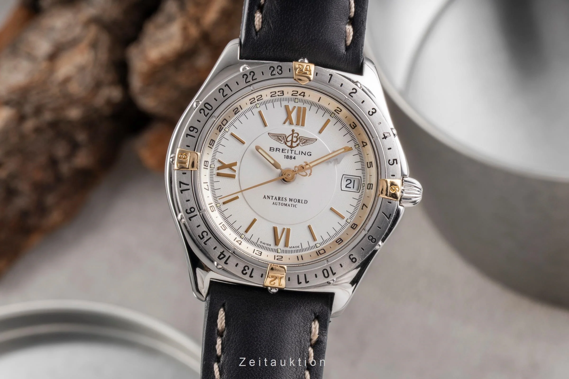 Breitling Antares steel / gold automatic men's watch B32047.1  [2503814] - Image 2
