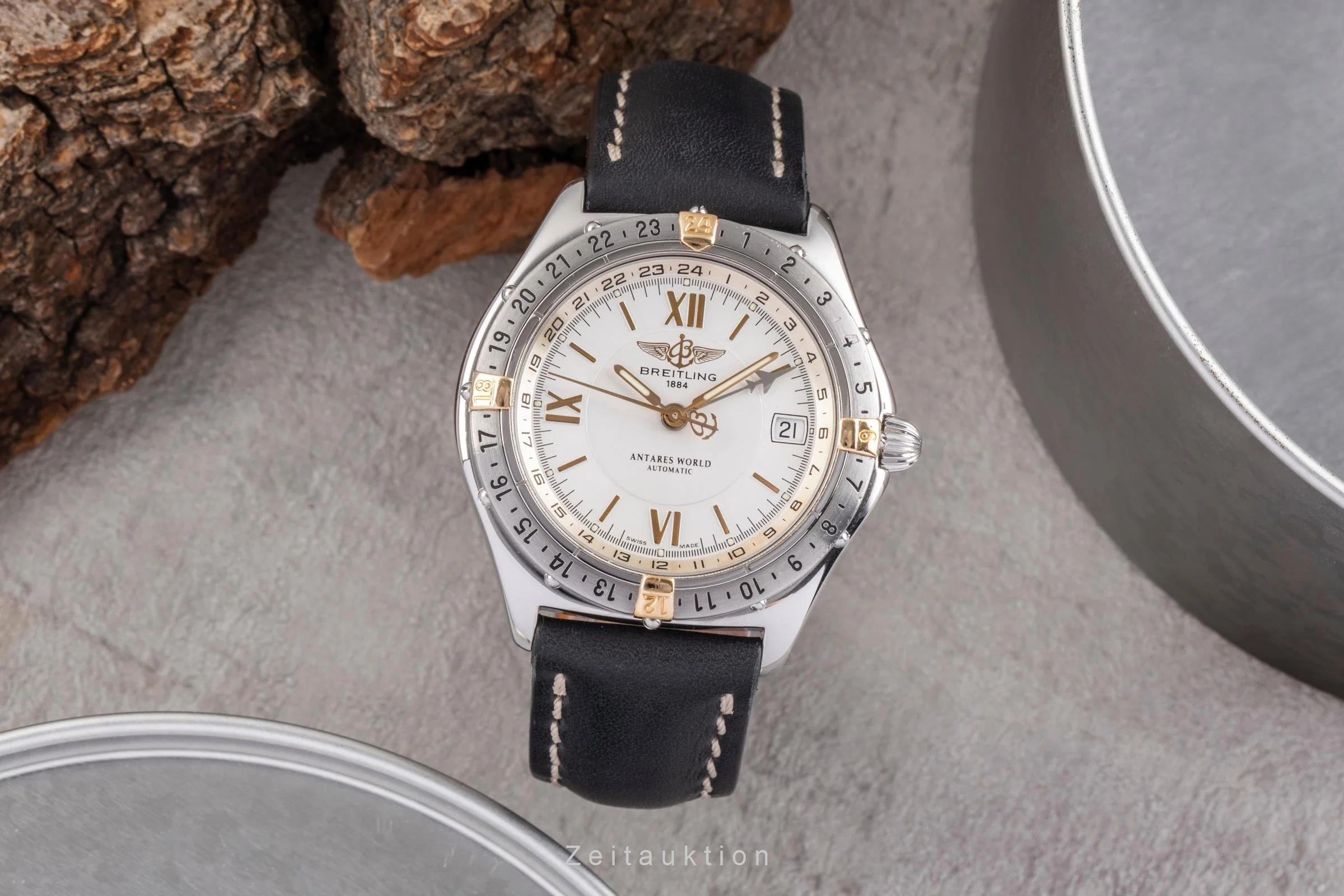 Breitling Antares steel / gold automatic men's watch B32047.1  [2503814] - Image 4