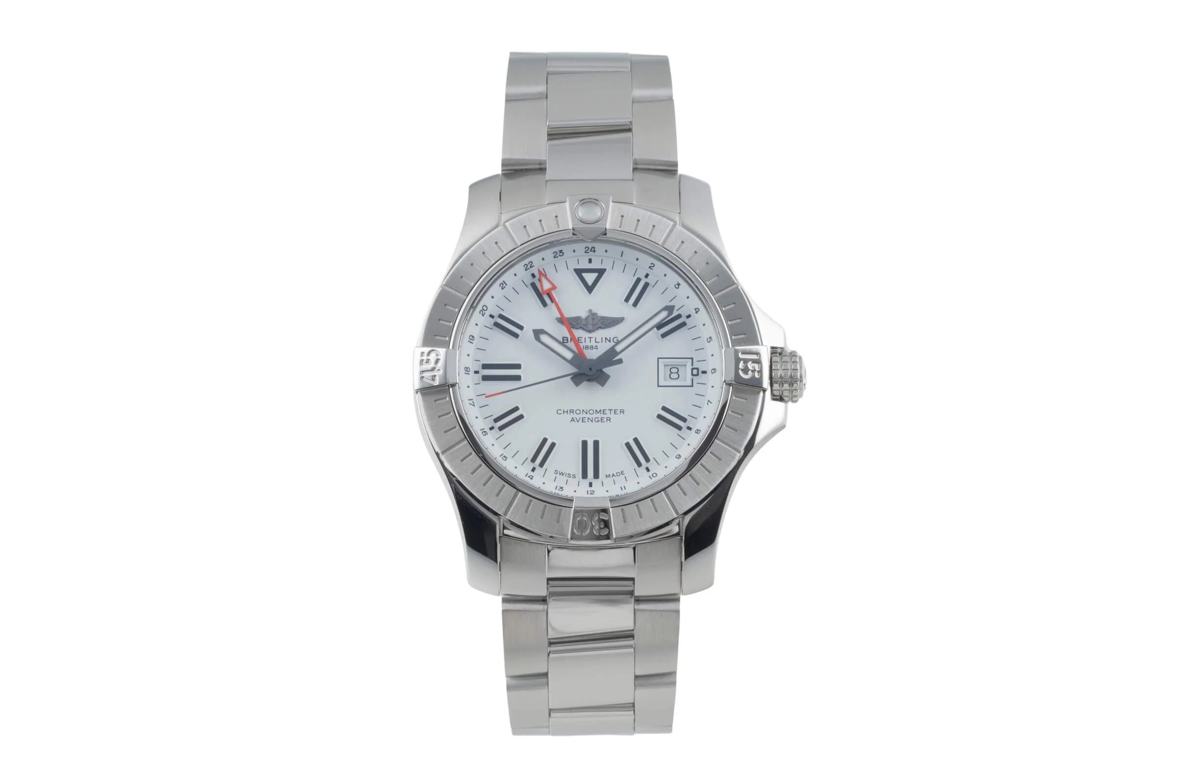 Breitling Avenger II GMT steel automatic men's watch A32397101A1A1 LP: 4900EUR  [2501409] - Image 5