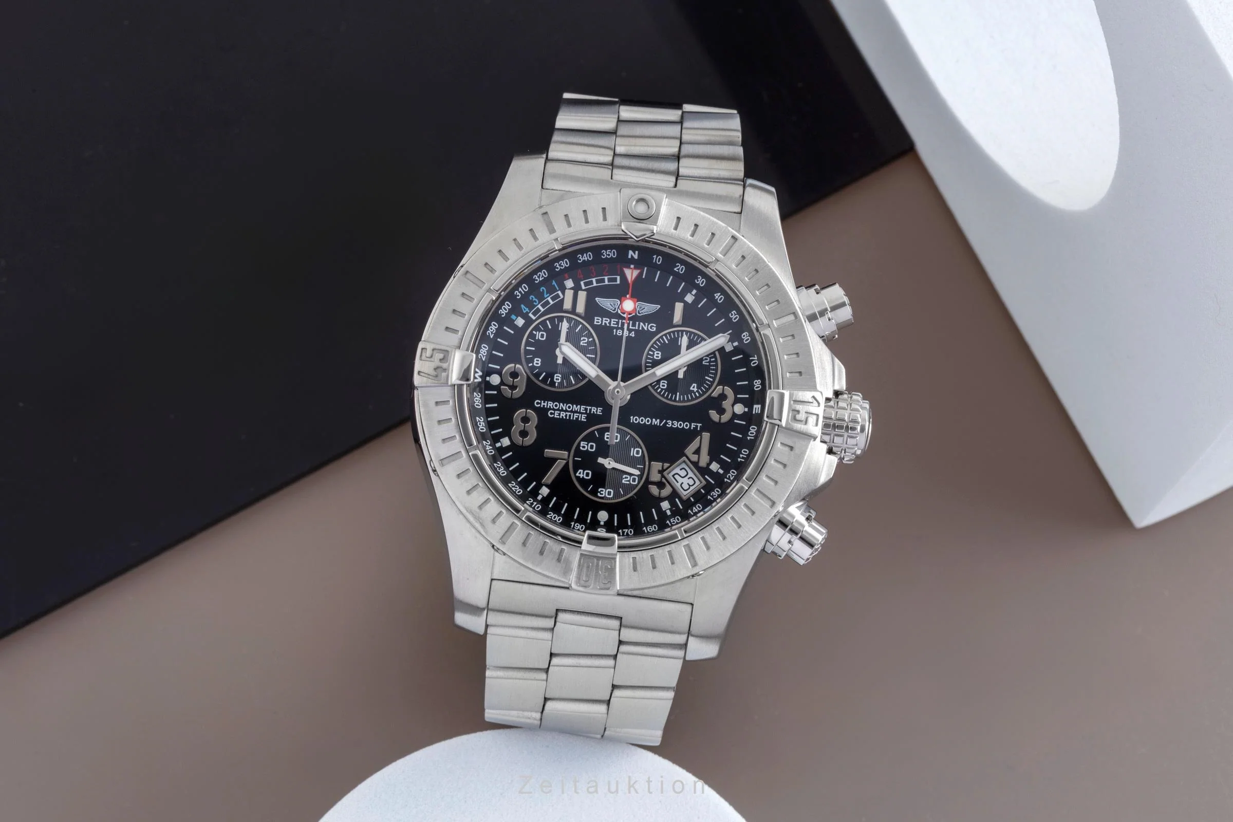 Breitling Avenger Seawolf chronograph steel quartz men's watch A73390-208  [2502389] - Image 4