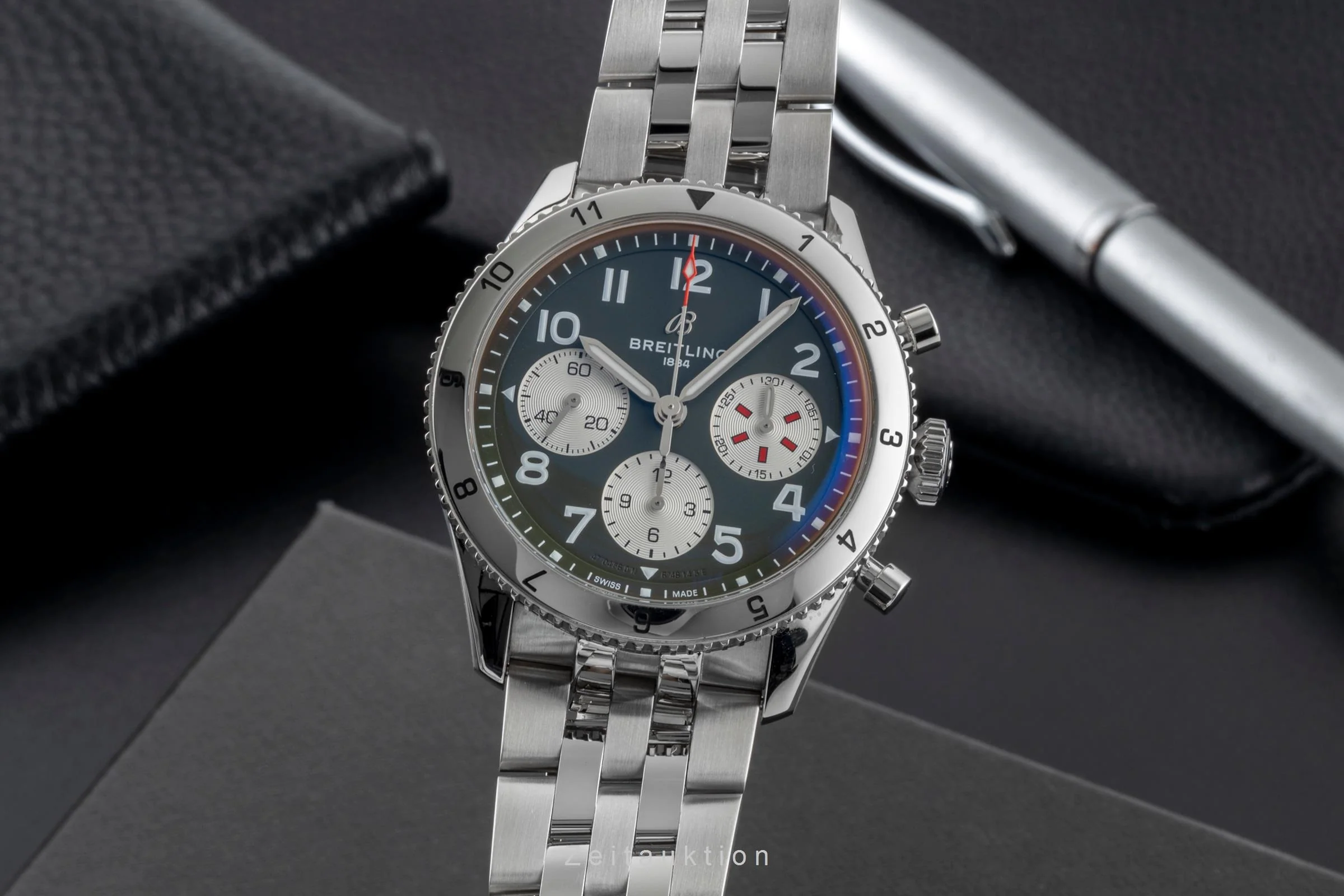 Breitling Avi chronograph steel automatic men's watch A233802A1L1A1 LP: 6200EUR  [2600840] - Image 2