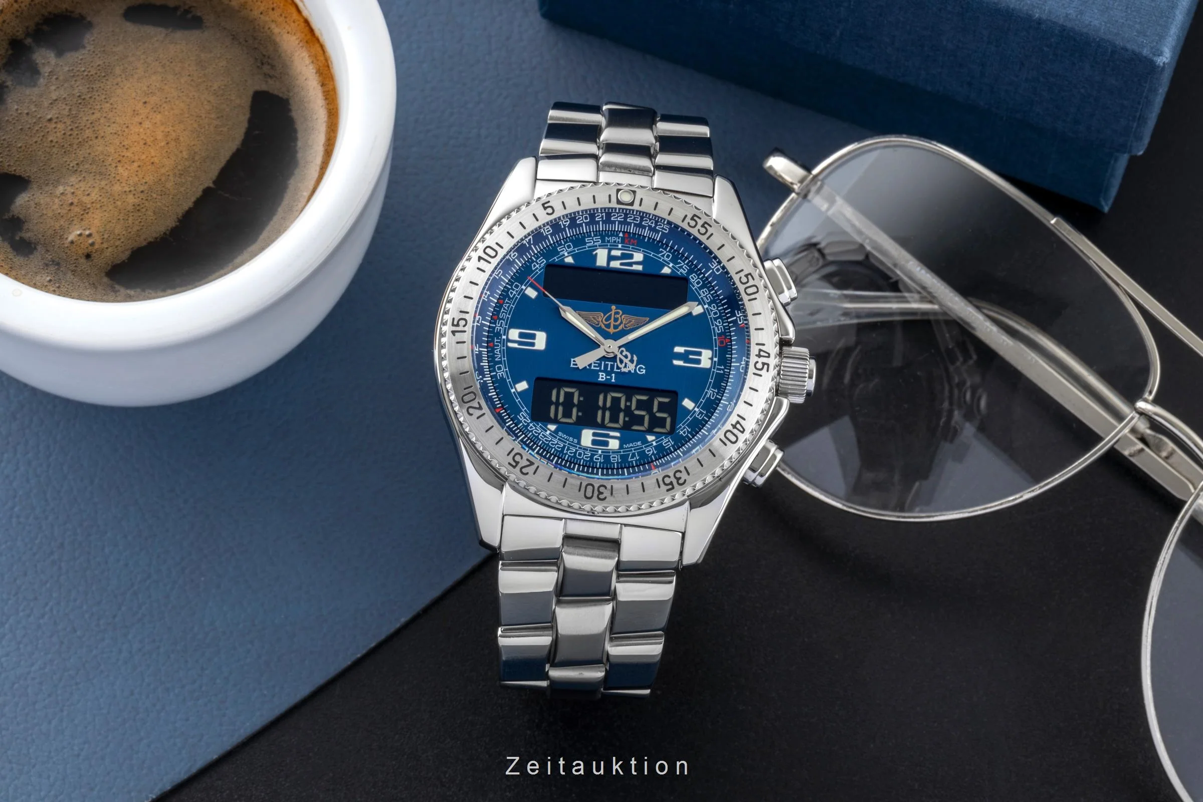 Breitling B1 chronograph steel quartz men's watch A6836215/C511  [2600885] - Image 4