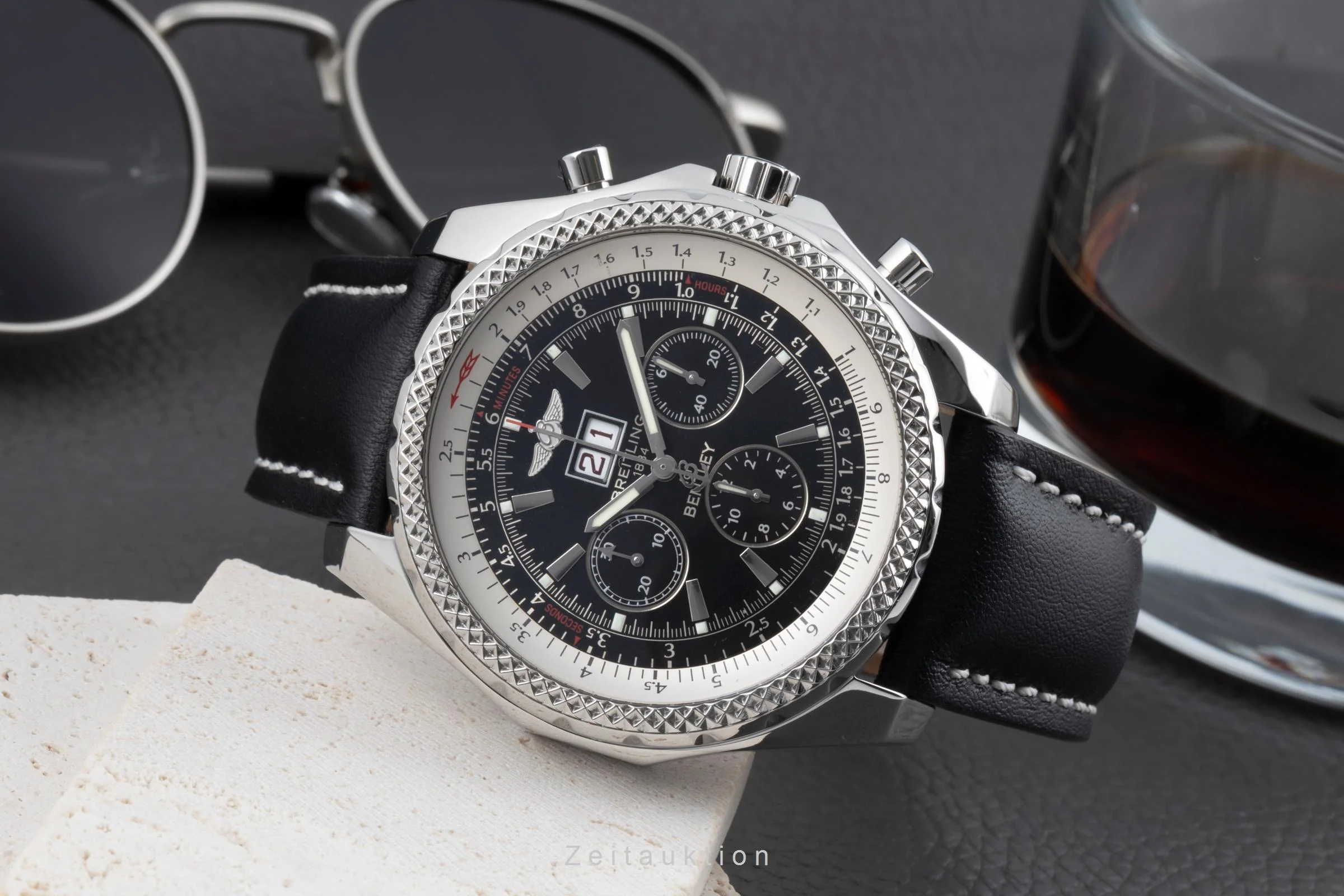 Breitling Bentley 6.75 chronograph steel automatic men's watch A44362  [2505544] - Image 3