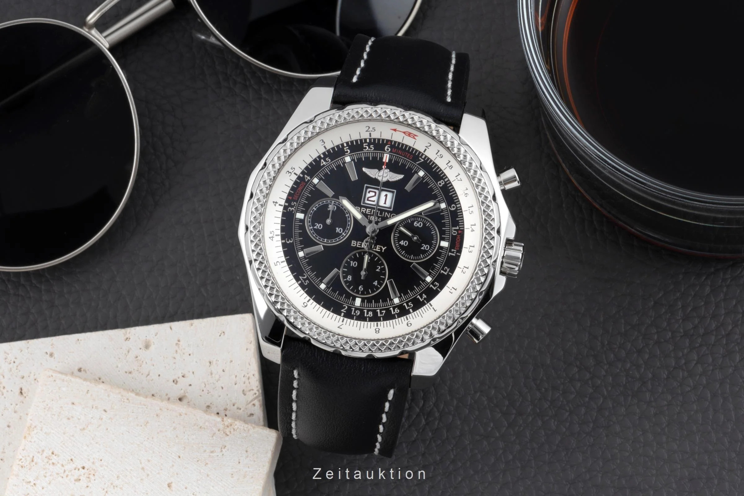 Breitling Bentley 6.75 chronograph steel automatic men's watch A44362  [2505544] - Image 4