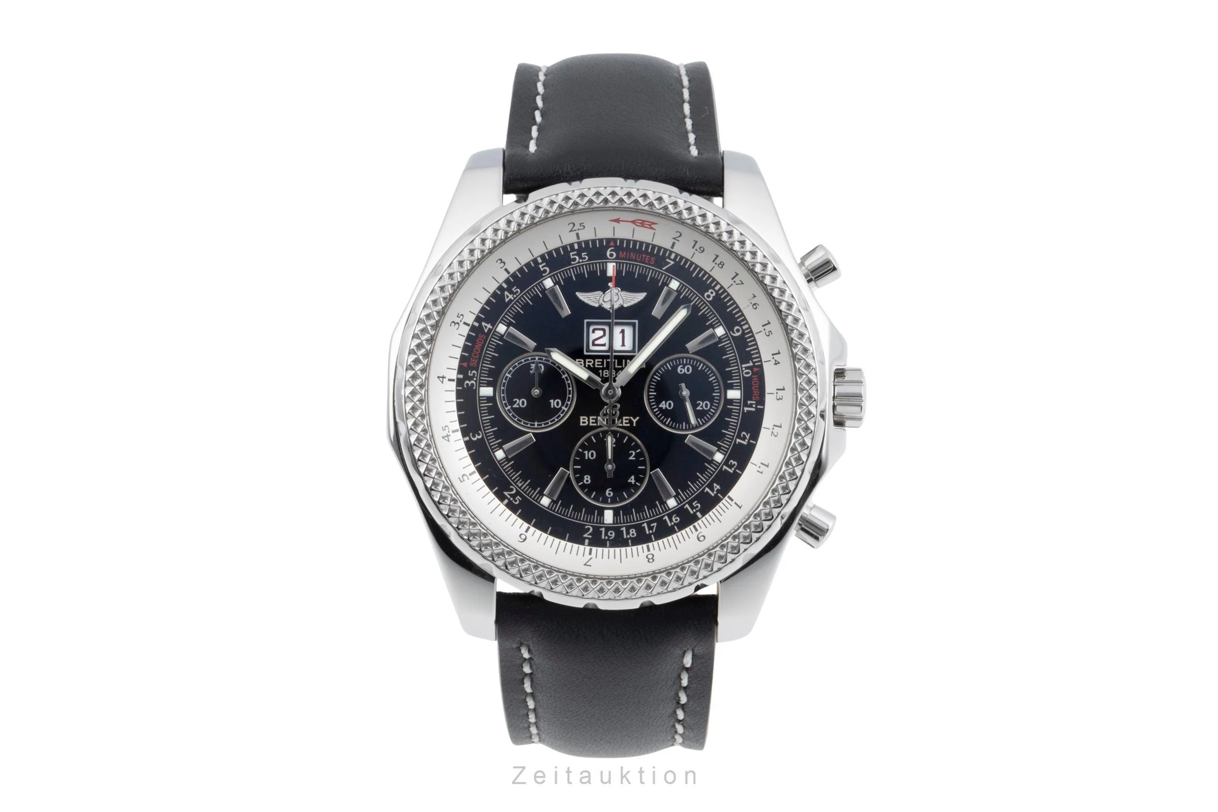 Breitling Bentley 6.75 chronograph steel automatic men's watch A44362  [2505544] - Image 5