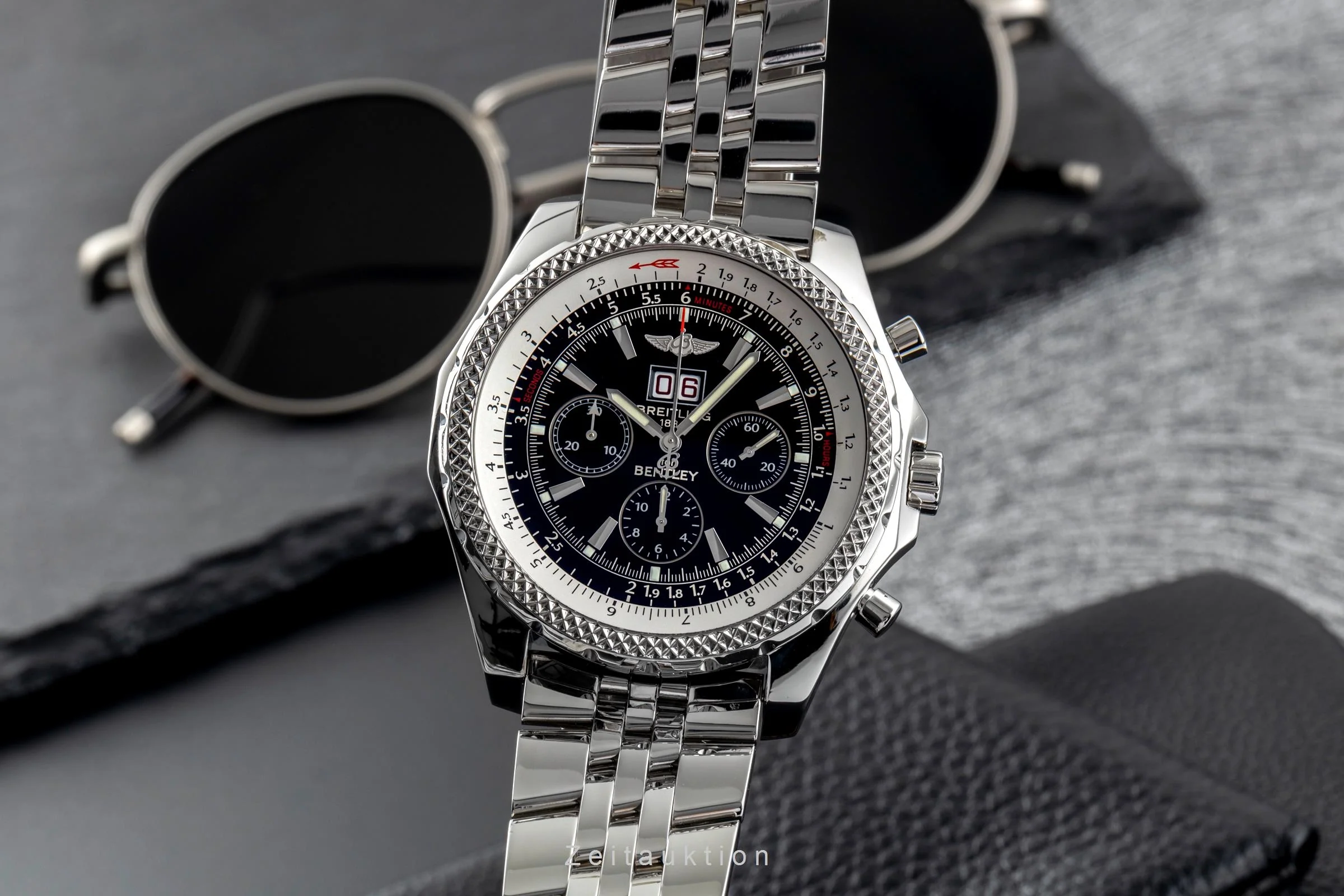 Breitling Bentley 6.75 chronograph steel automatic men's watch A44362B728  [2502594] - Image 2