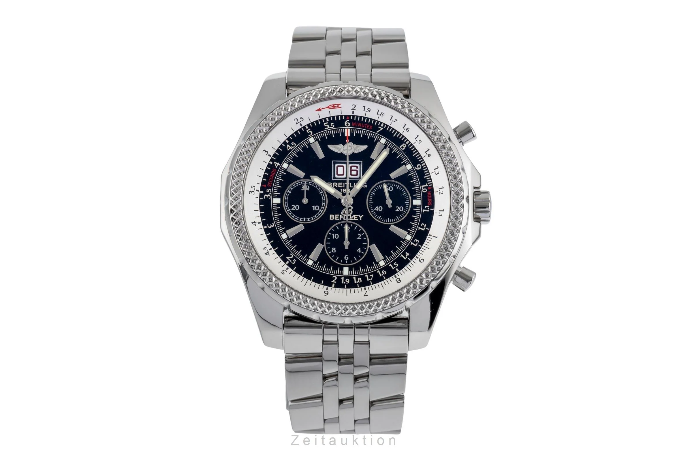 Breitling Bentley 6.75 chronograph steel automatic men's watch A44362B728  [2502594] - Image 5