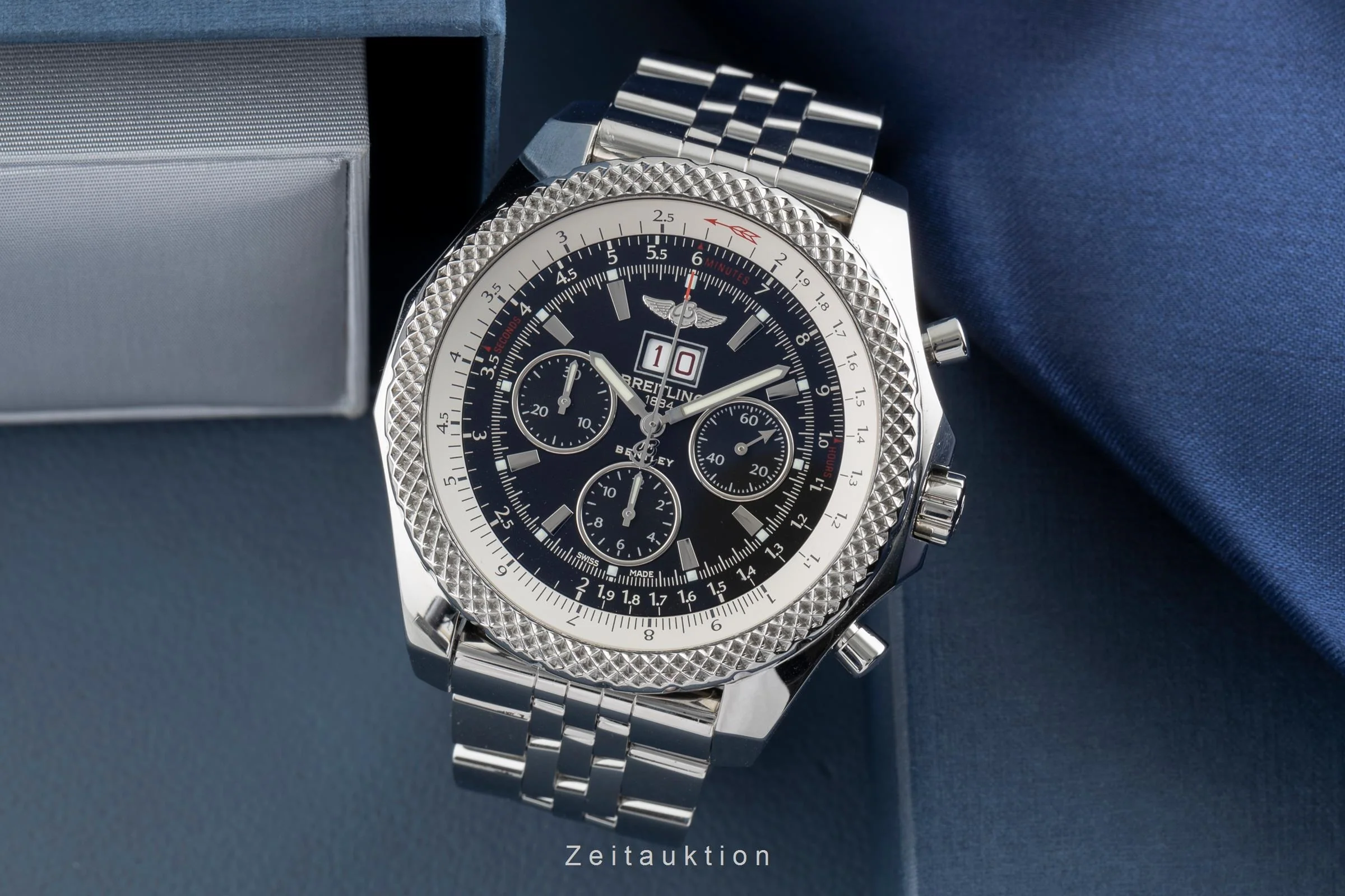 Breitling Bentley chronograph steel automatic men's watch A44364  [2504389] - Image 4