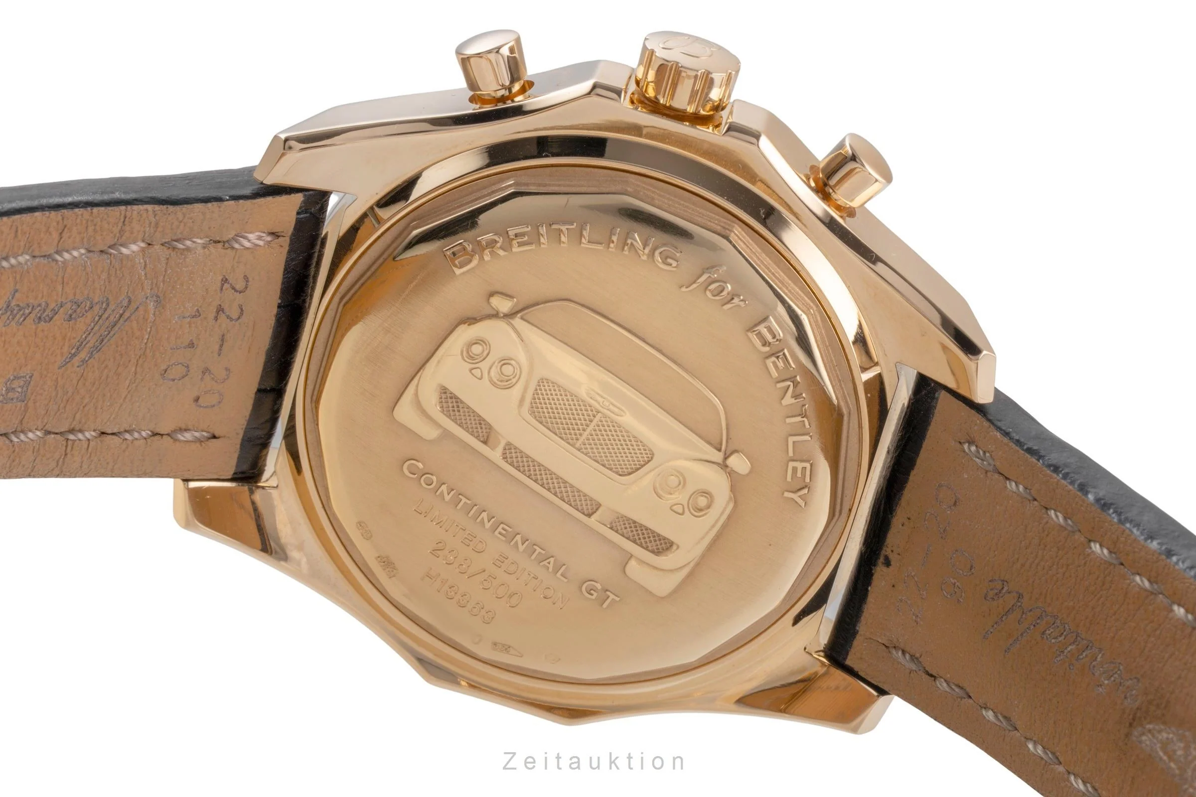 Breitling Bentley GT chronograph 18 ct gold automatic men's watch H13363 Limited  [2505297] - Image 11