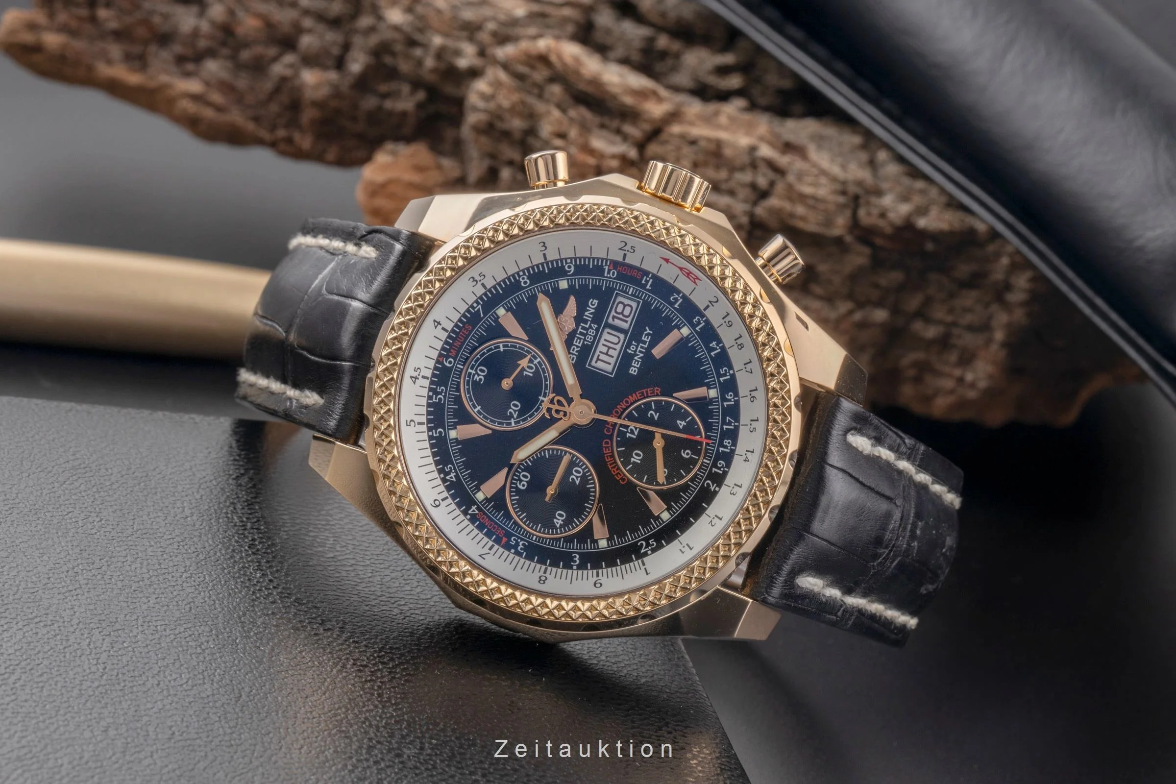 Breitling Bentley GT chronograph 18 ct gold automatic men's watch H13363 Limited  [2505297] - Image 3