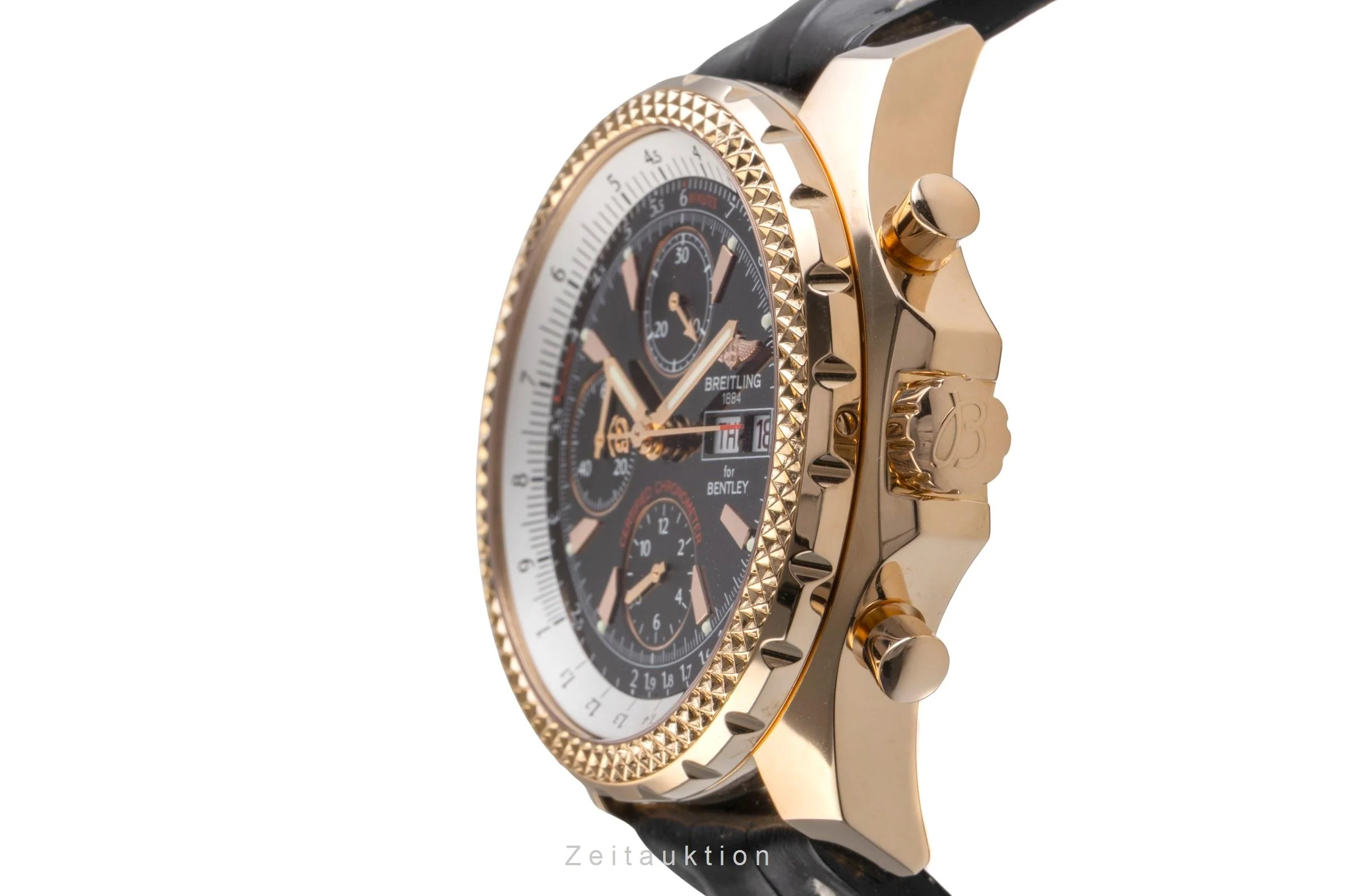 Breitling Bentley GT chronograph 18 ct gold automatic men's watch H13363 Limited  [2505297] - Image 7