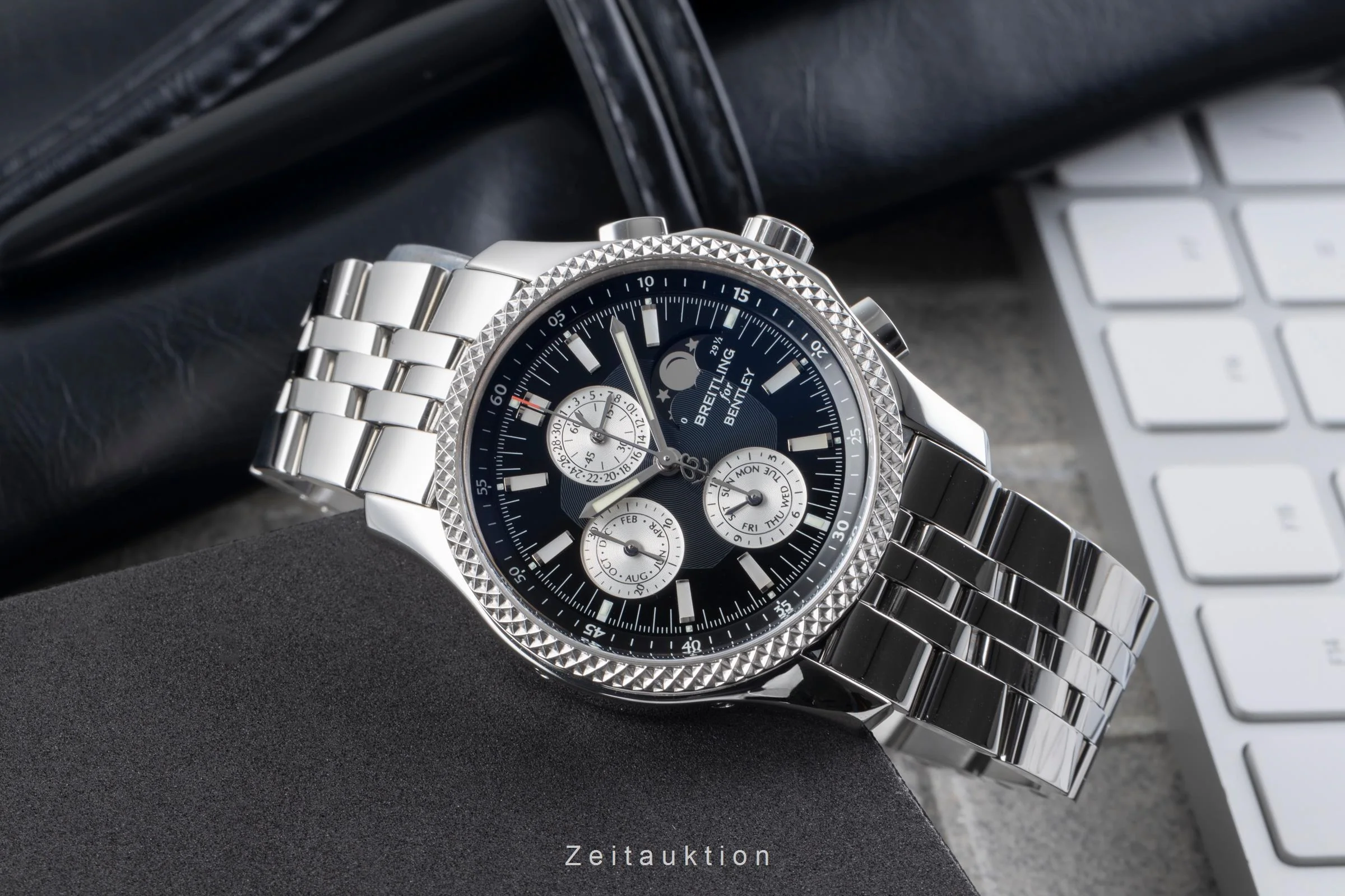 Breitling Bentley Mark VI chronograph steel / platinium automatic men's watch P1936212/B977	  [2506179] - Image 3