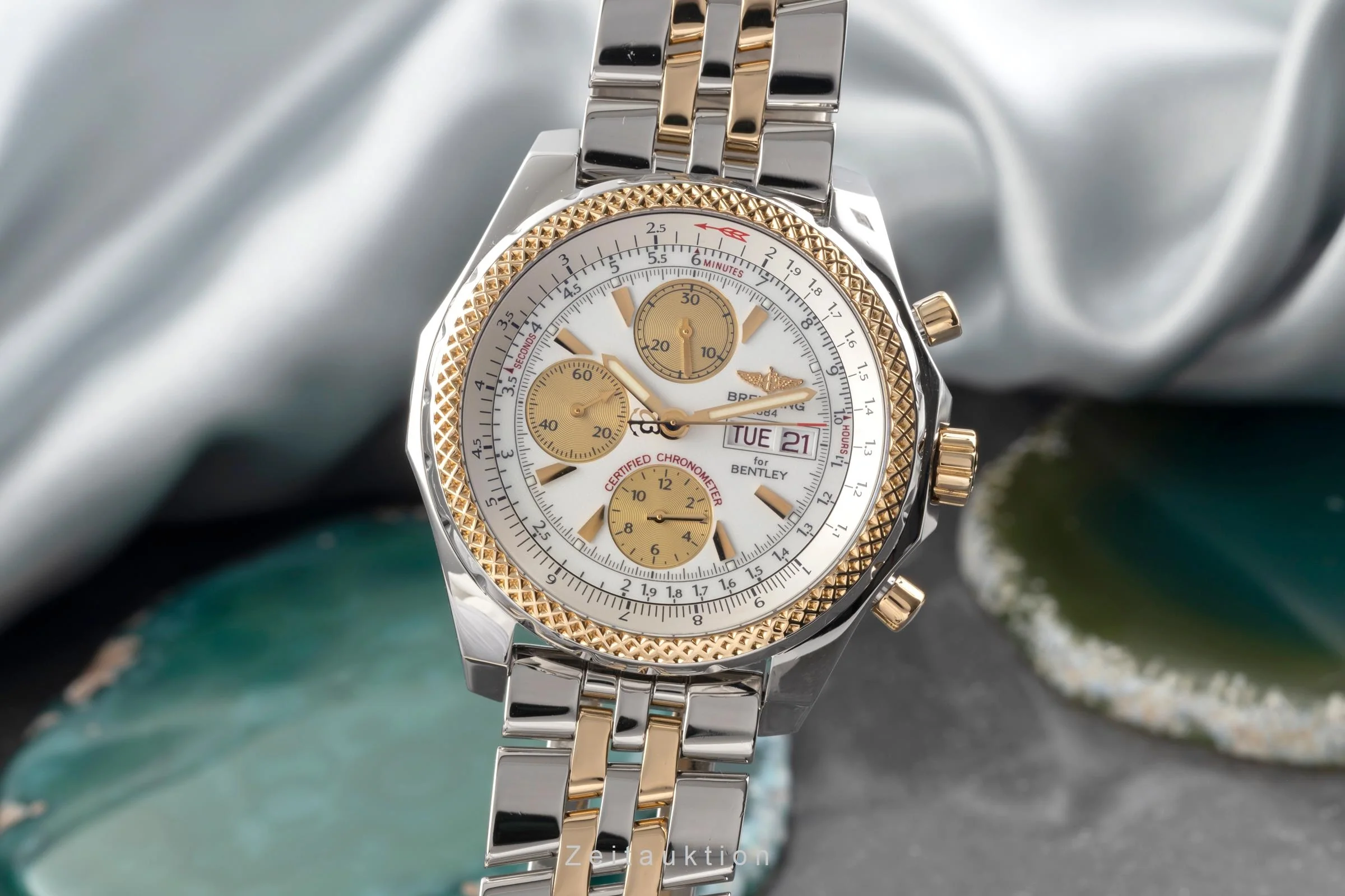 Breitling Bentley Motors chronograph steel / gold automatic men's watch D13362  [2503449] - Image 2