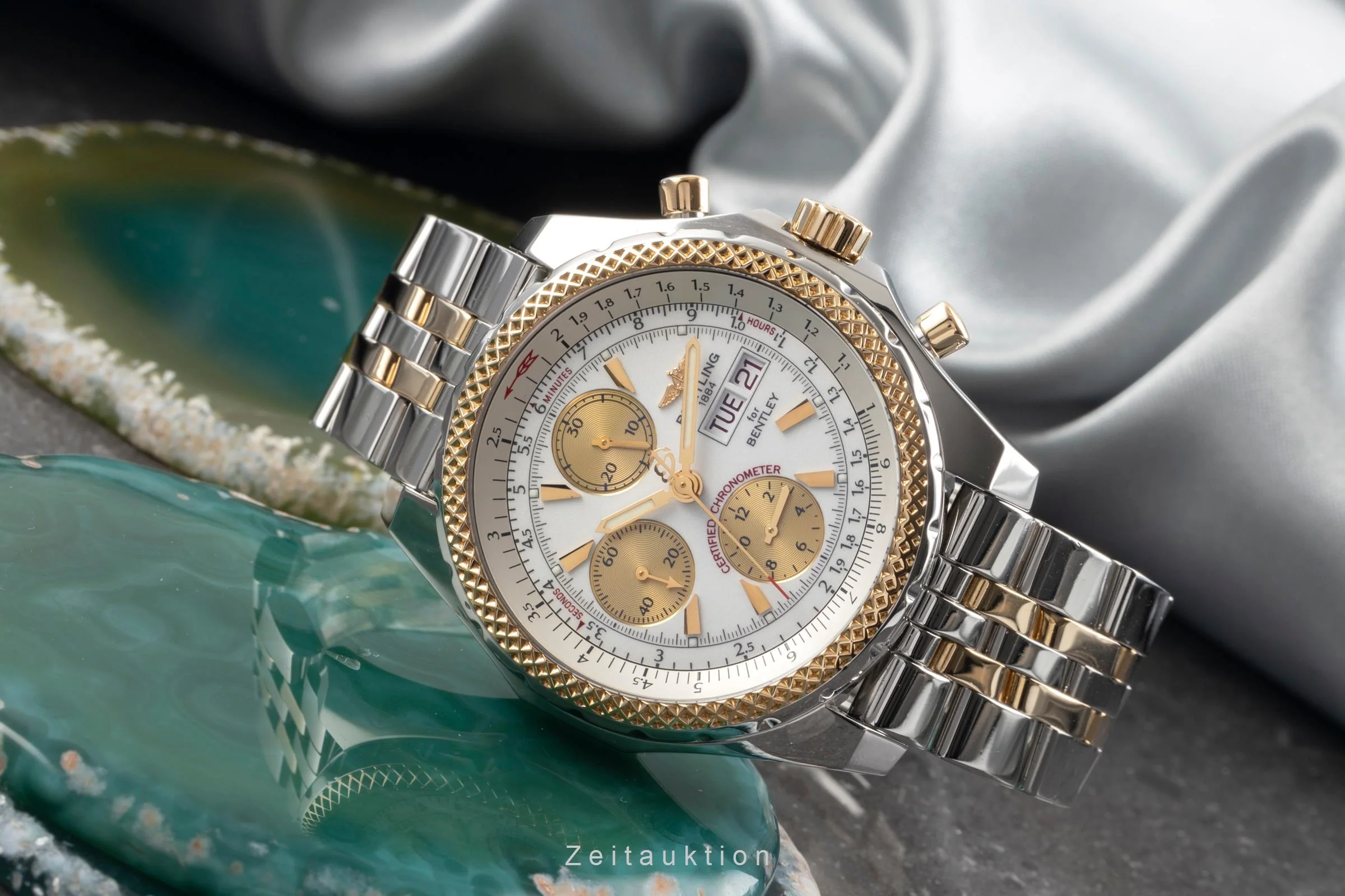 Breitling Bentley Motors chronograph steel / gold automatic men's watch D13362  [2503449] - Image 3