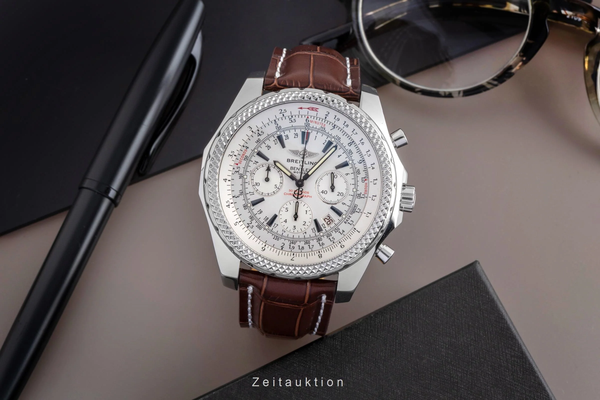 Breitling Bentley Motors chronograph steel / titanium automatic men's watch A25362  [2502673] - Image 4