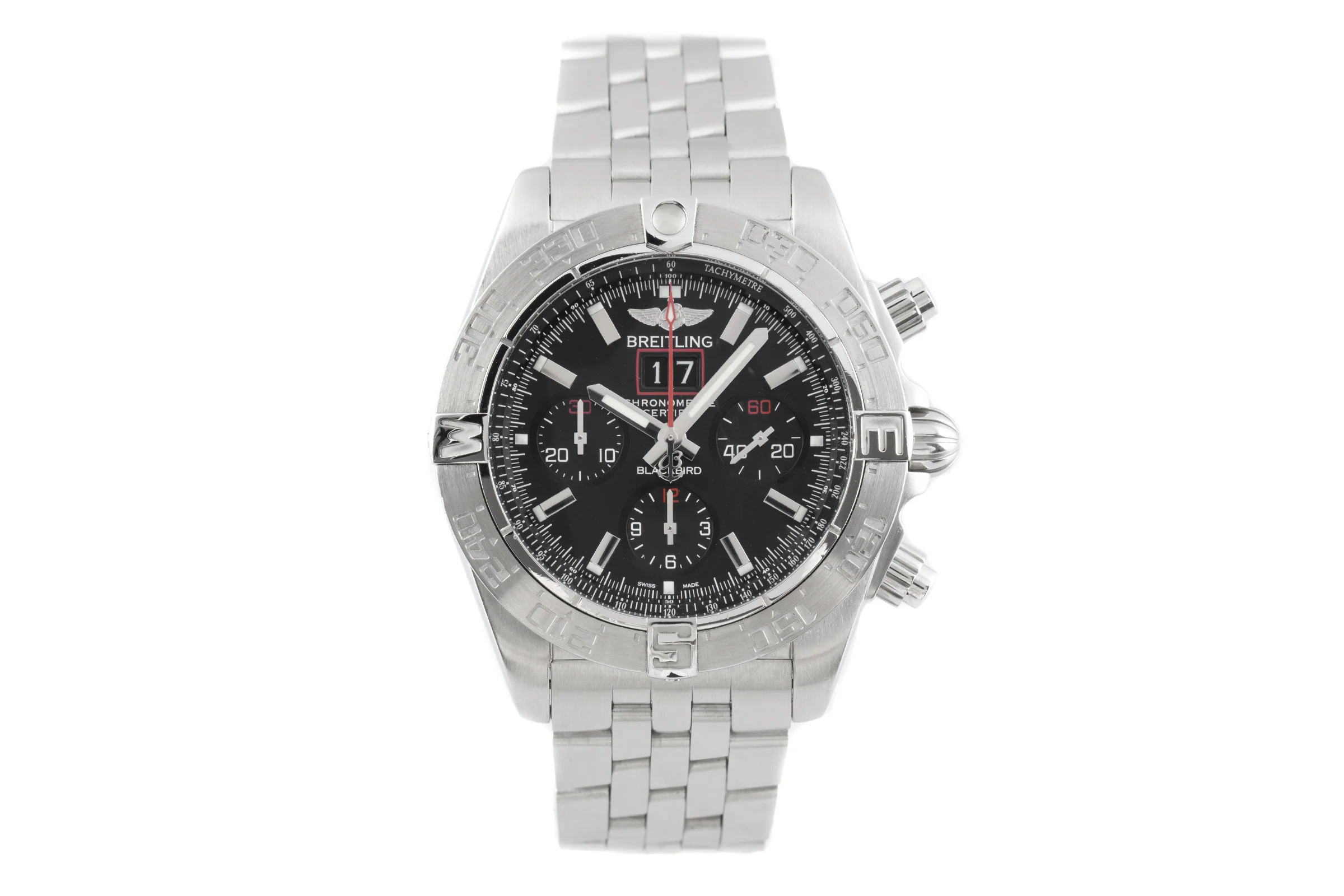 Breitling Blackbird chronograph steel automatic men's watch A44360  [2104375] - Image 4