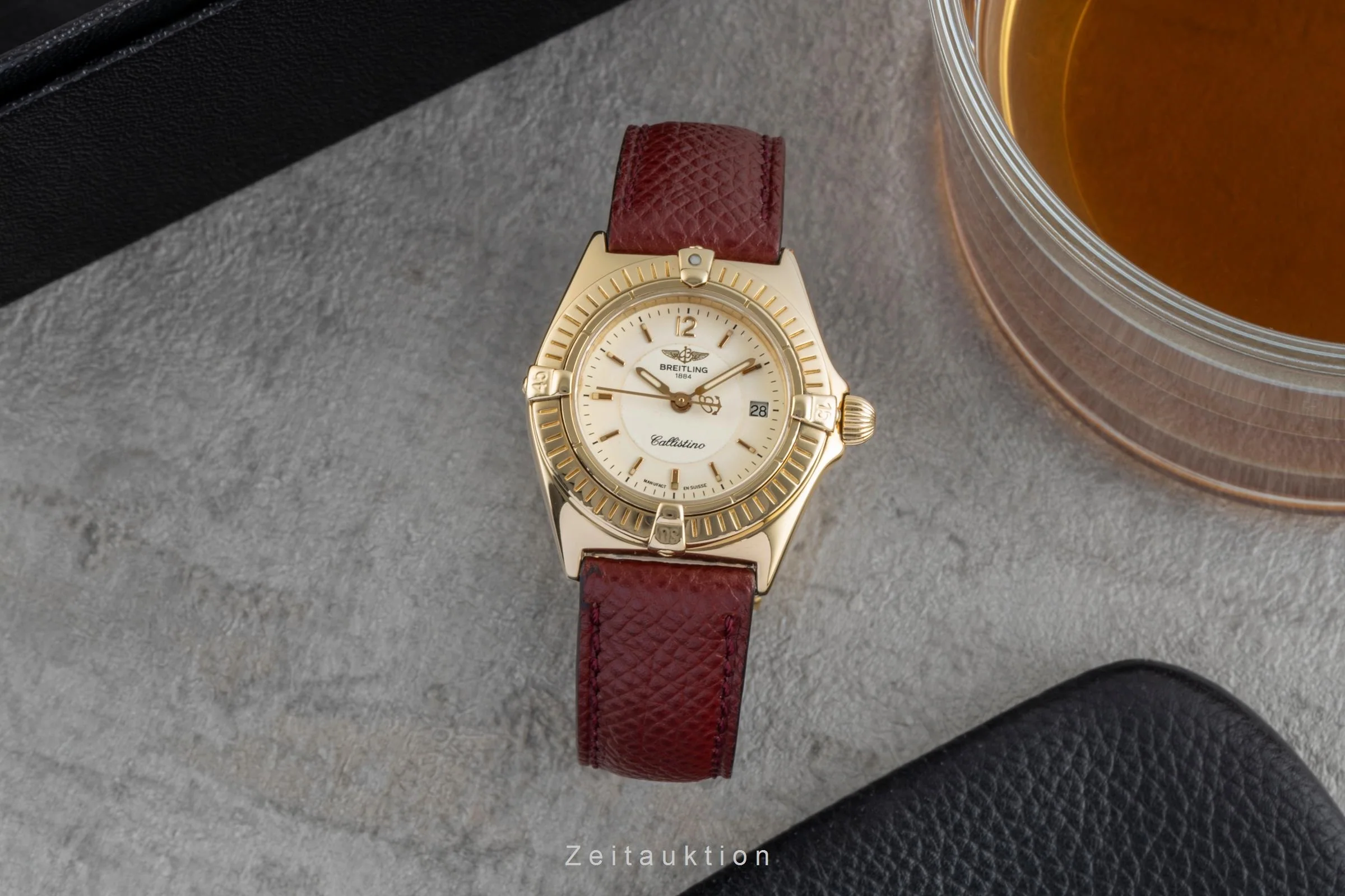 Breitling Callistino 18 ct gold quartz women's watch K52043  [2505562] - Image 4