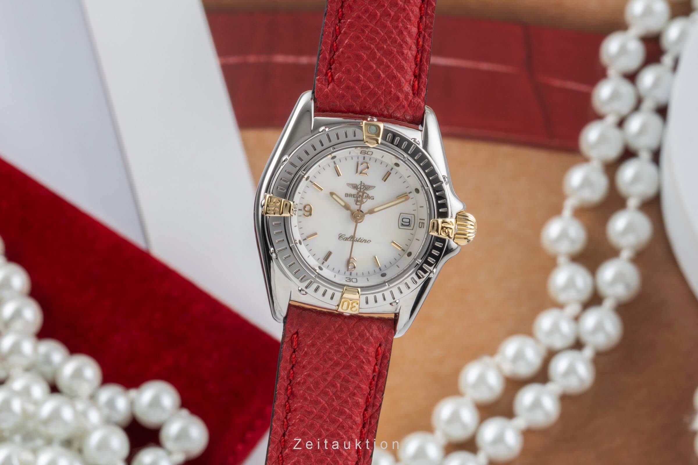 Breitling Callistino steel / gold quartz women's watch B52045  [2405340] - Image 2
