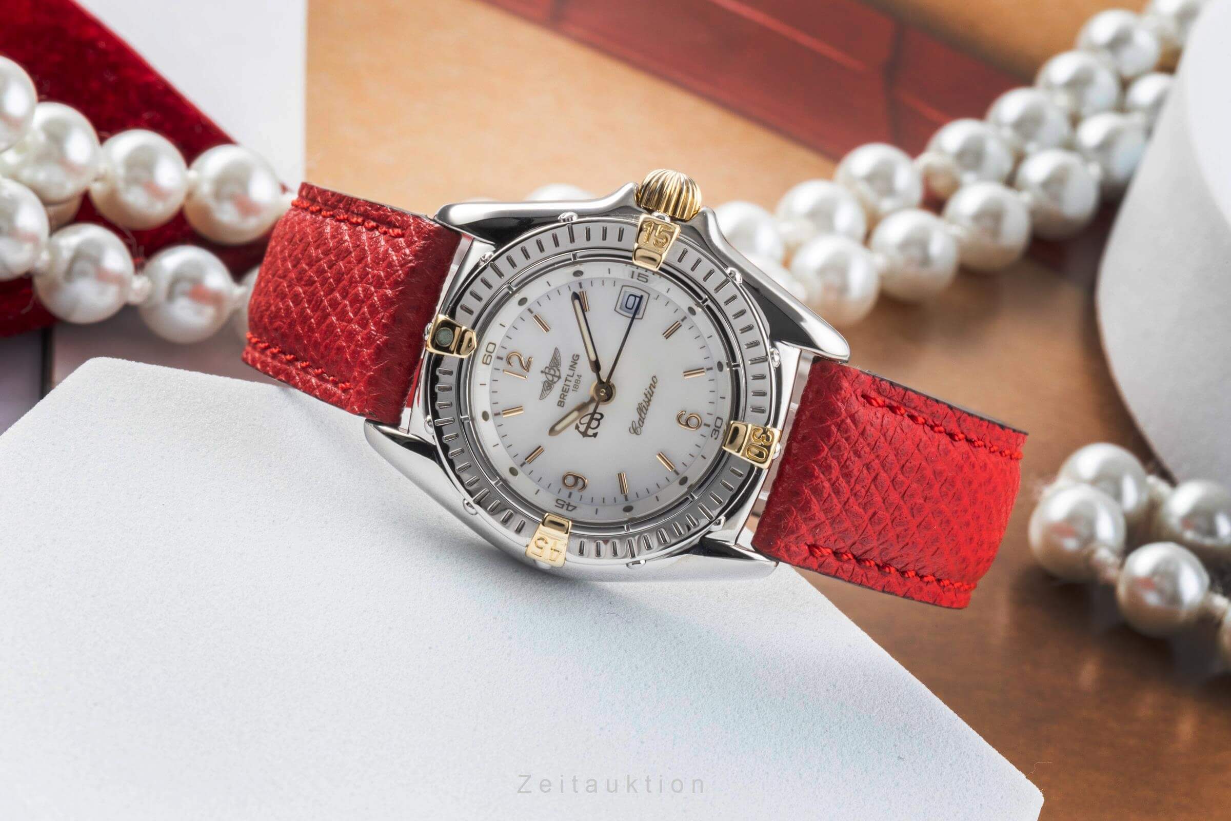 Breitling Callistino steel / gold quartz women's watch B52045  [2405340] - Image 3