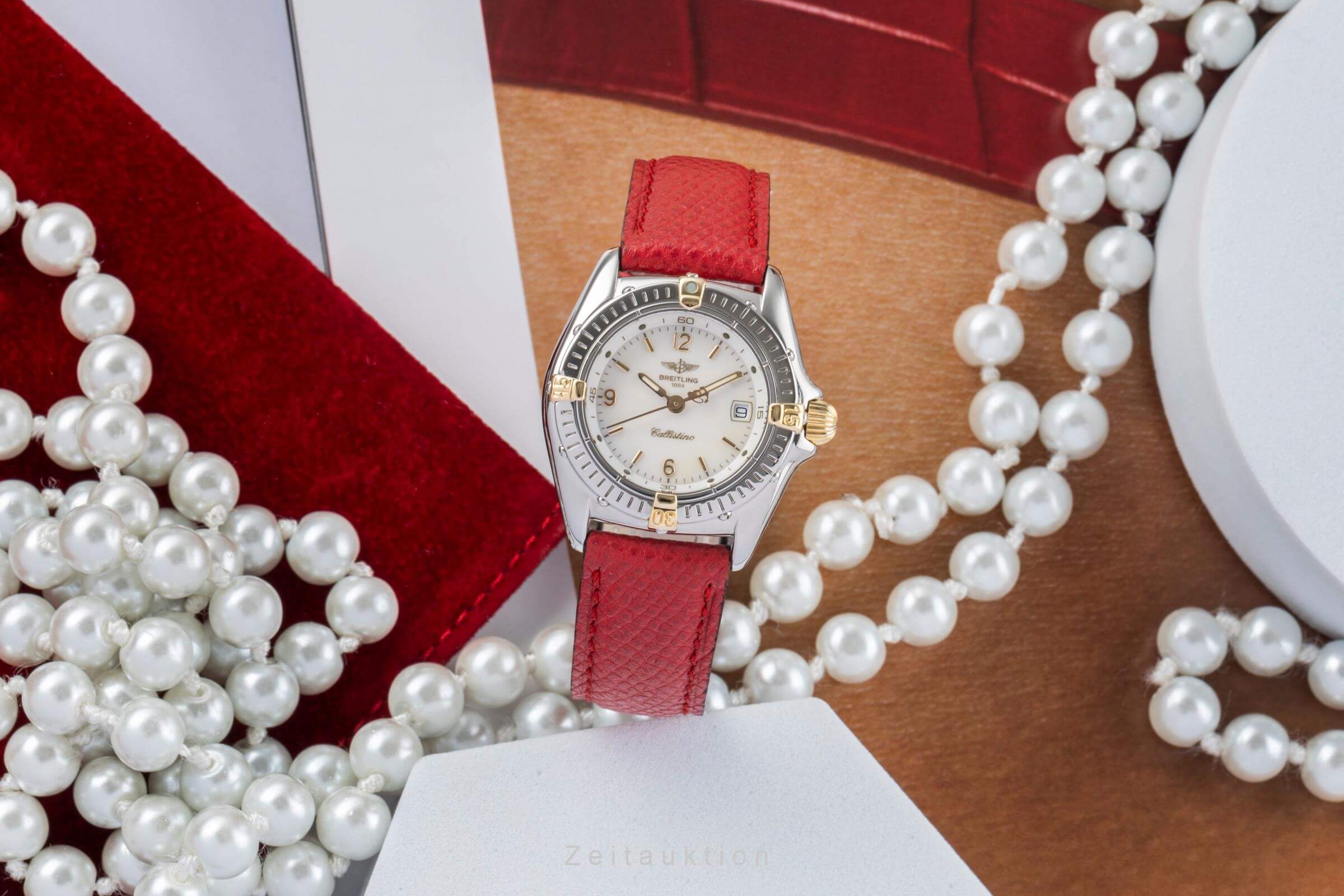 Breitling Callistino steel / gold quartz women's watch B52045  [2405340] - Image 4