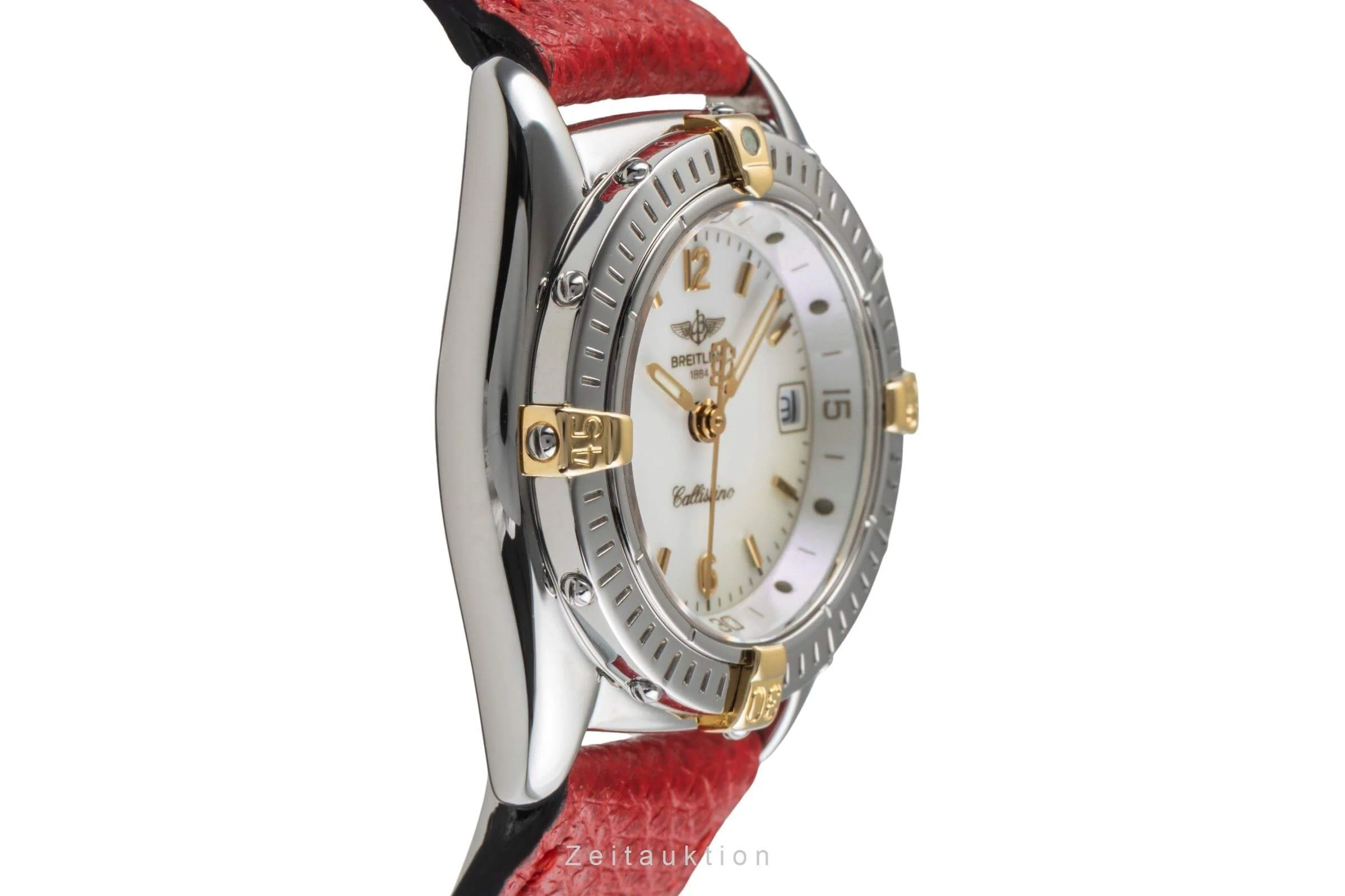 Breitling Callistino steel / gold quartz women's watch B52045  [2405340] - Image 8