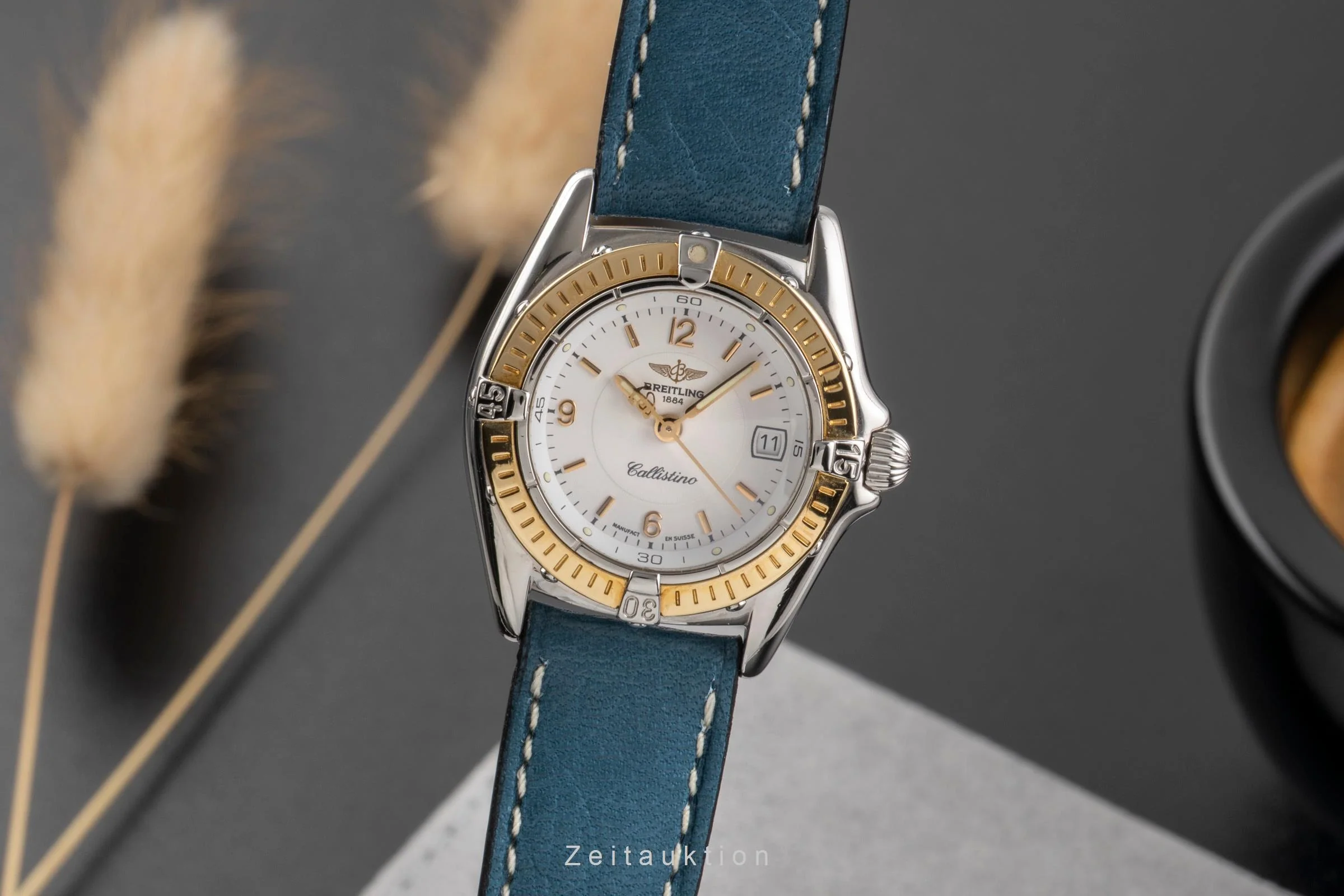 Breitling Callistino steel / gold quartz women's watch D52045  [2502198] - Image 2