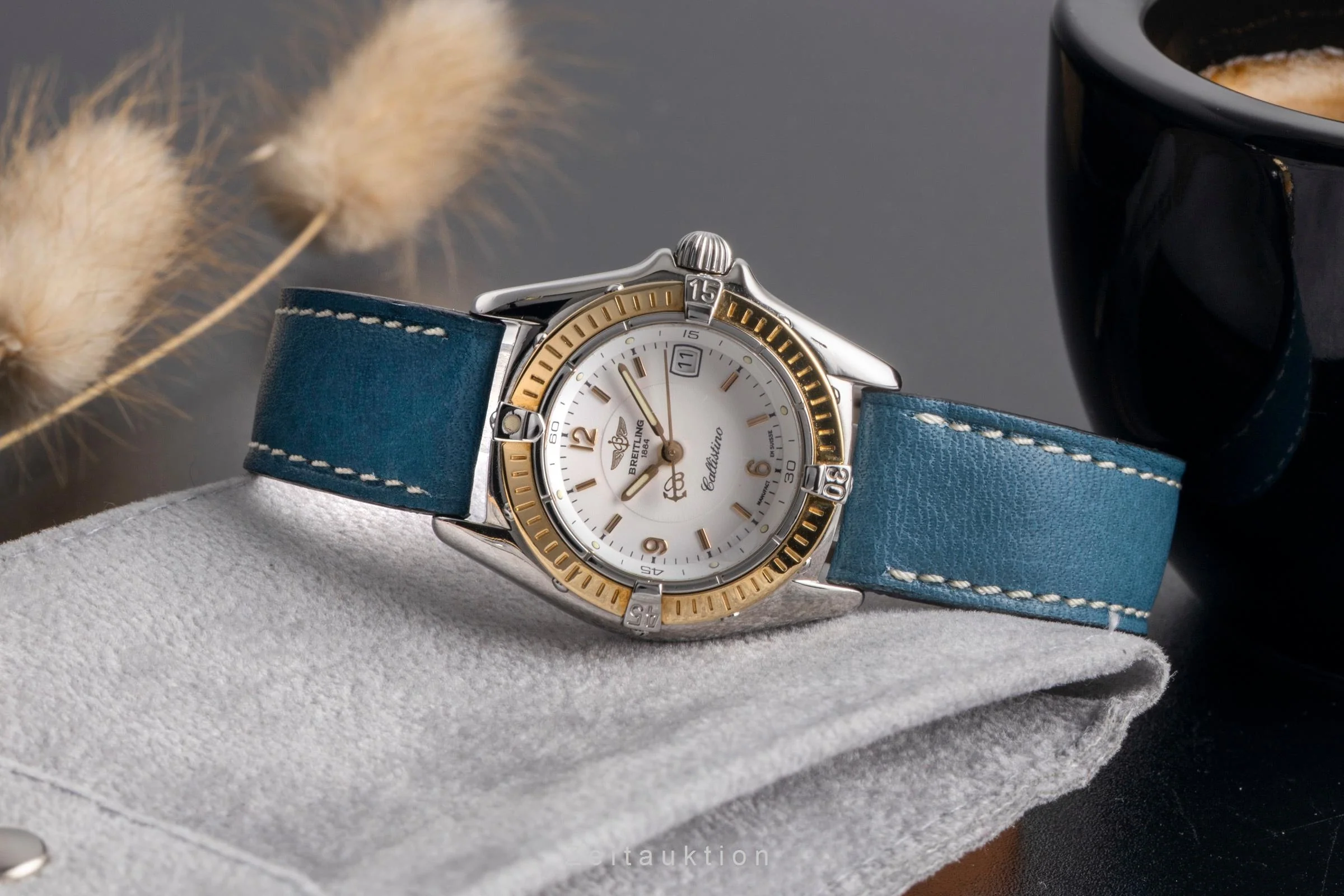 Breitling Callistino steel / gold quartz women's watch D52045  [2502198] - Image 3