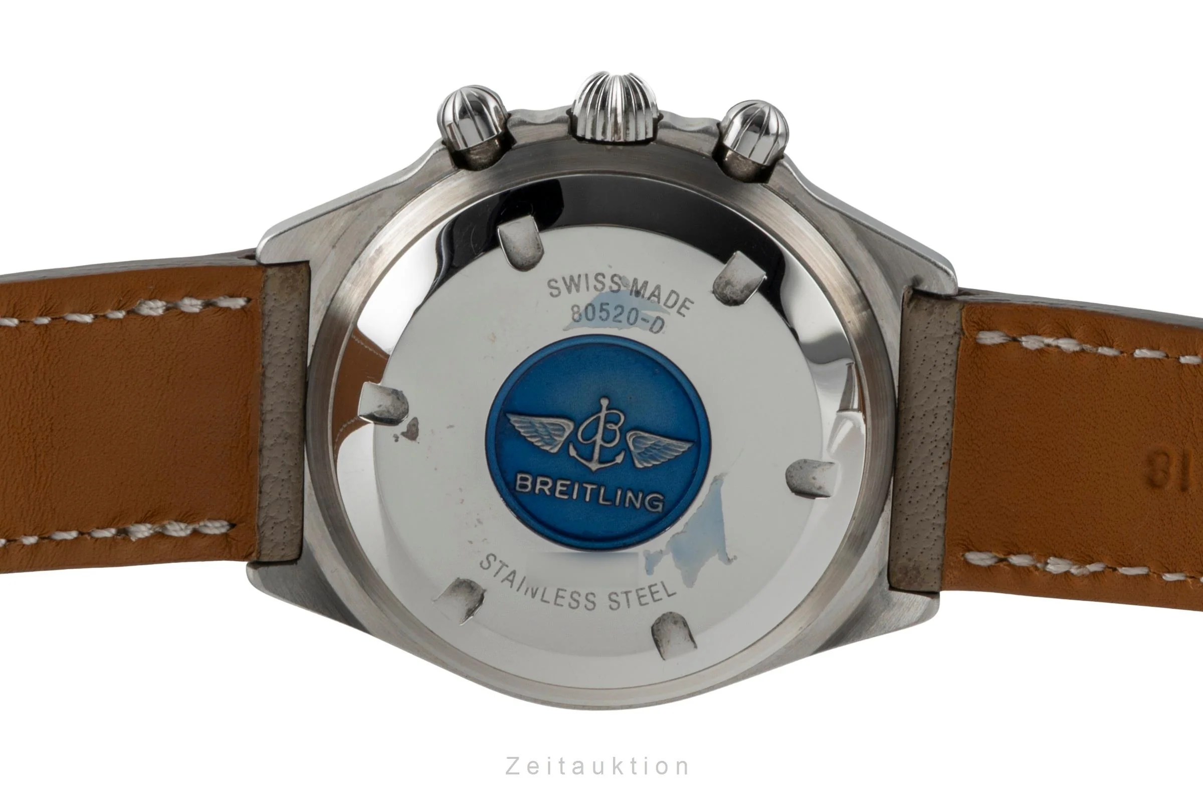Breitling Callisto chronograph gilt / steel manual winding men's watch 80520  [2600900] - Image 11