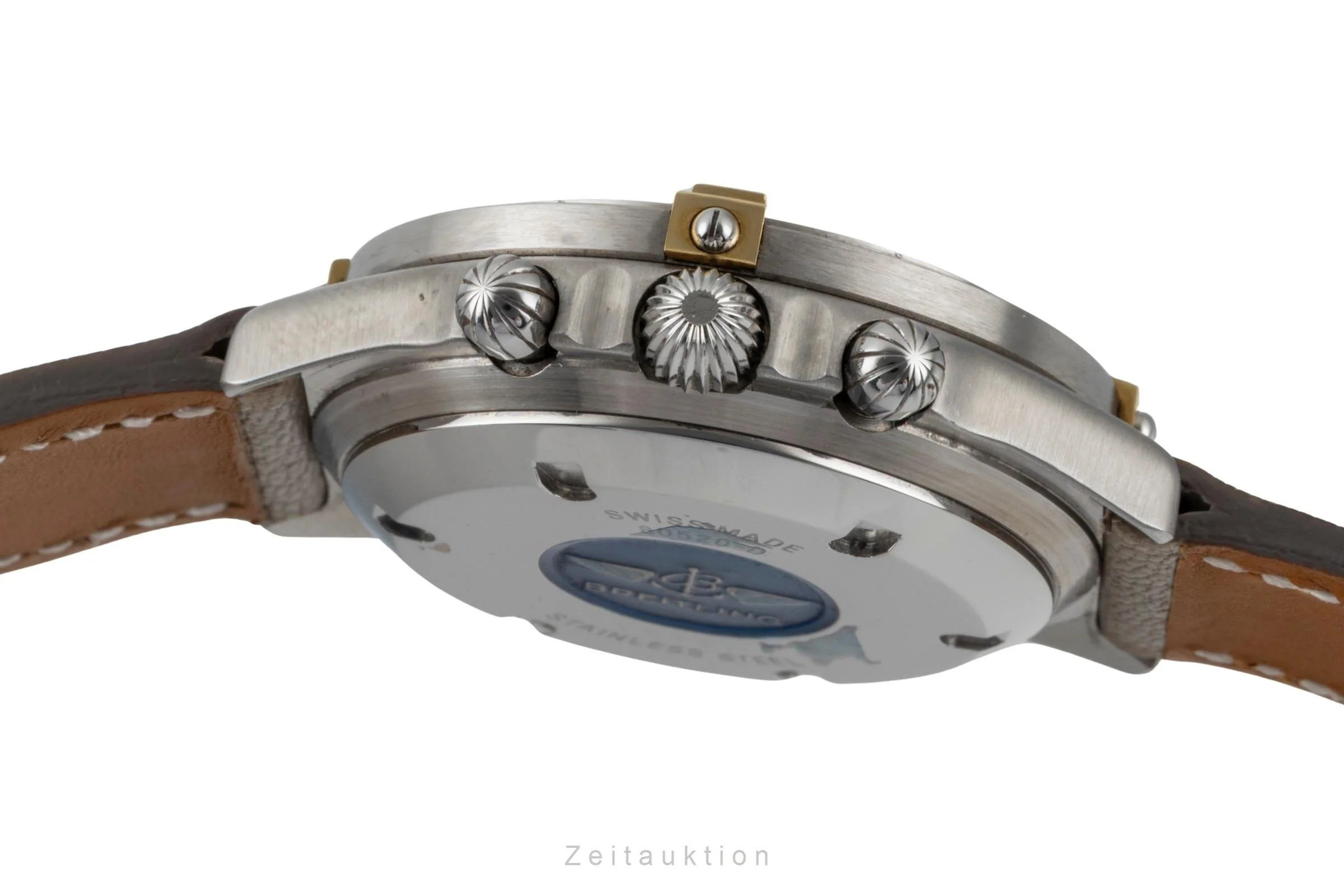 Breitling Callisto chronograph gilt / steel manual winding men's watch 80520  [2600900] - Image 12
