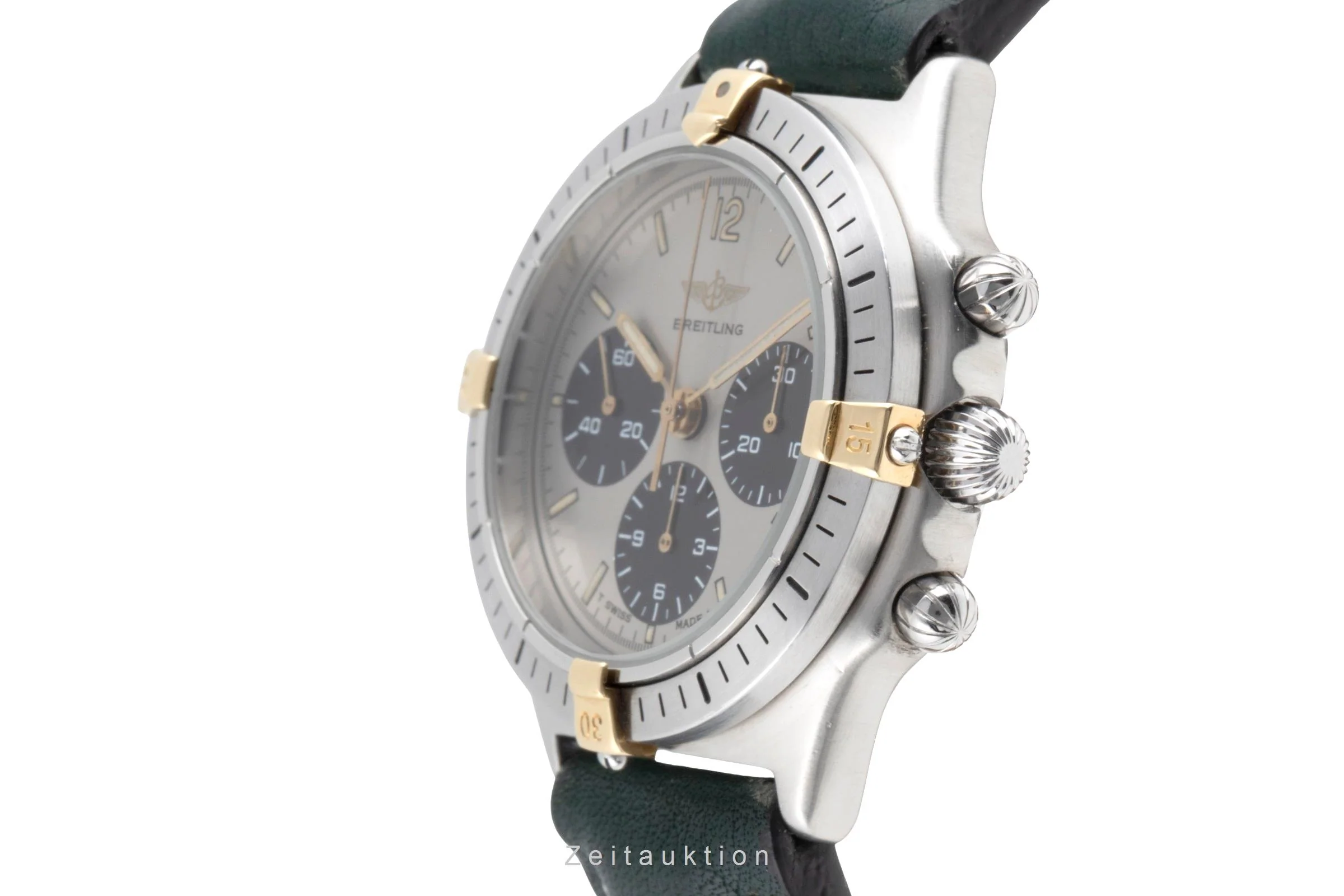 Breitling Callisto chronograph gilt / steel manual winding men's watch 80520N  [2502835] - Image 7
