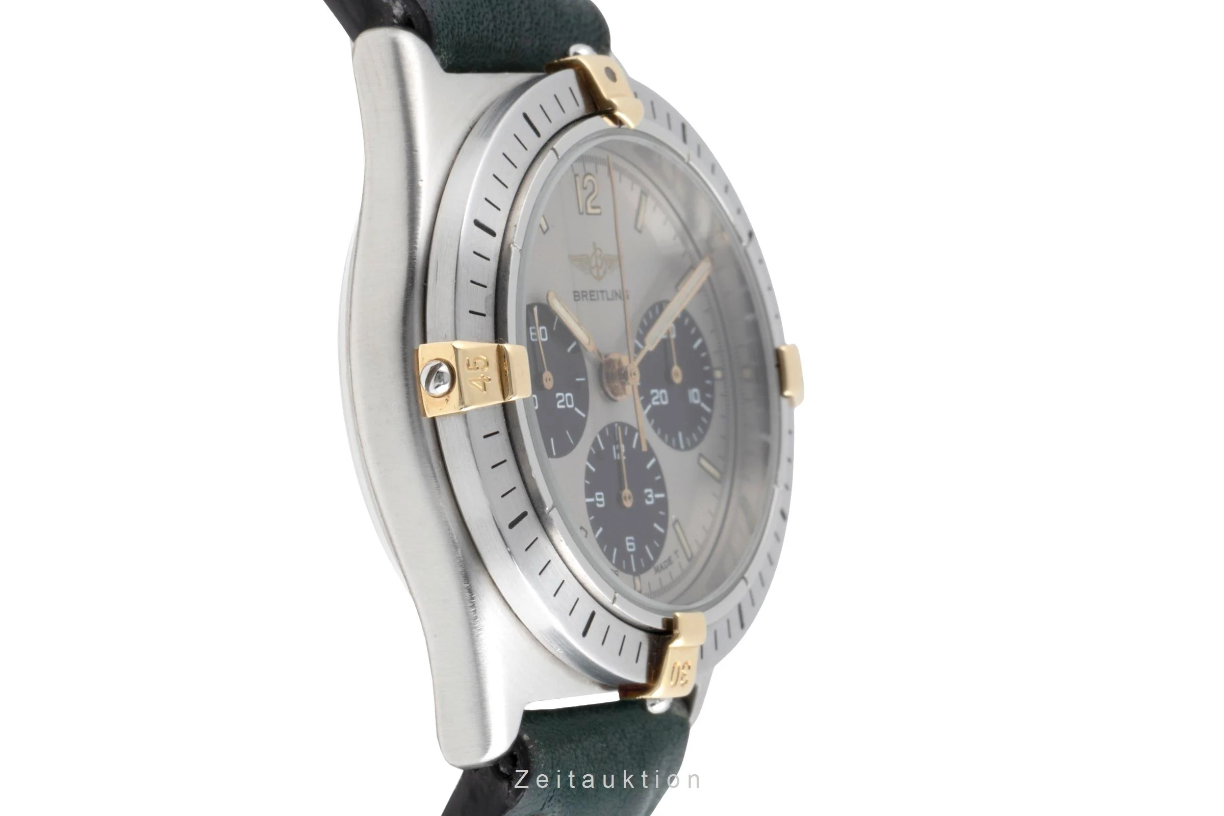 Breitling Callisto chronograph gilt / steel manual winding men's watch 80520N  [2502835] - Image 8
