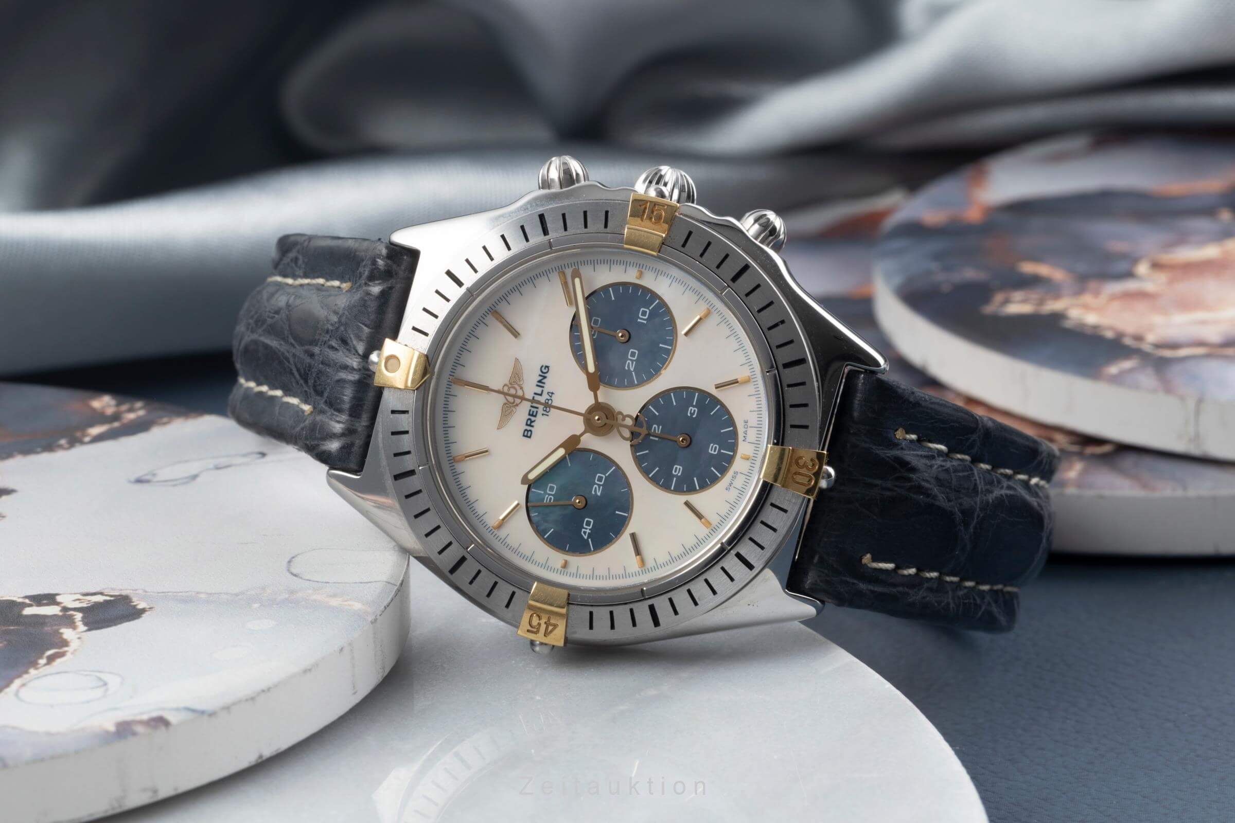 Breitling Callisto chronograph gilt / steel manual winding men's watch B11045  [2500277] - Image 3