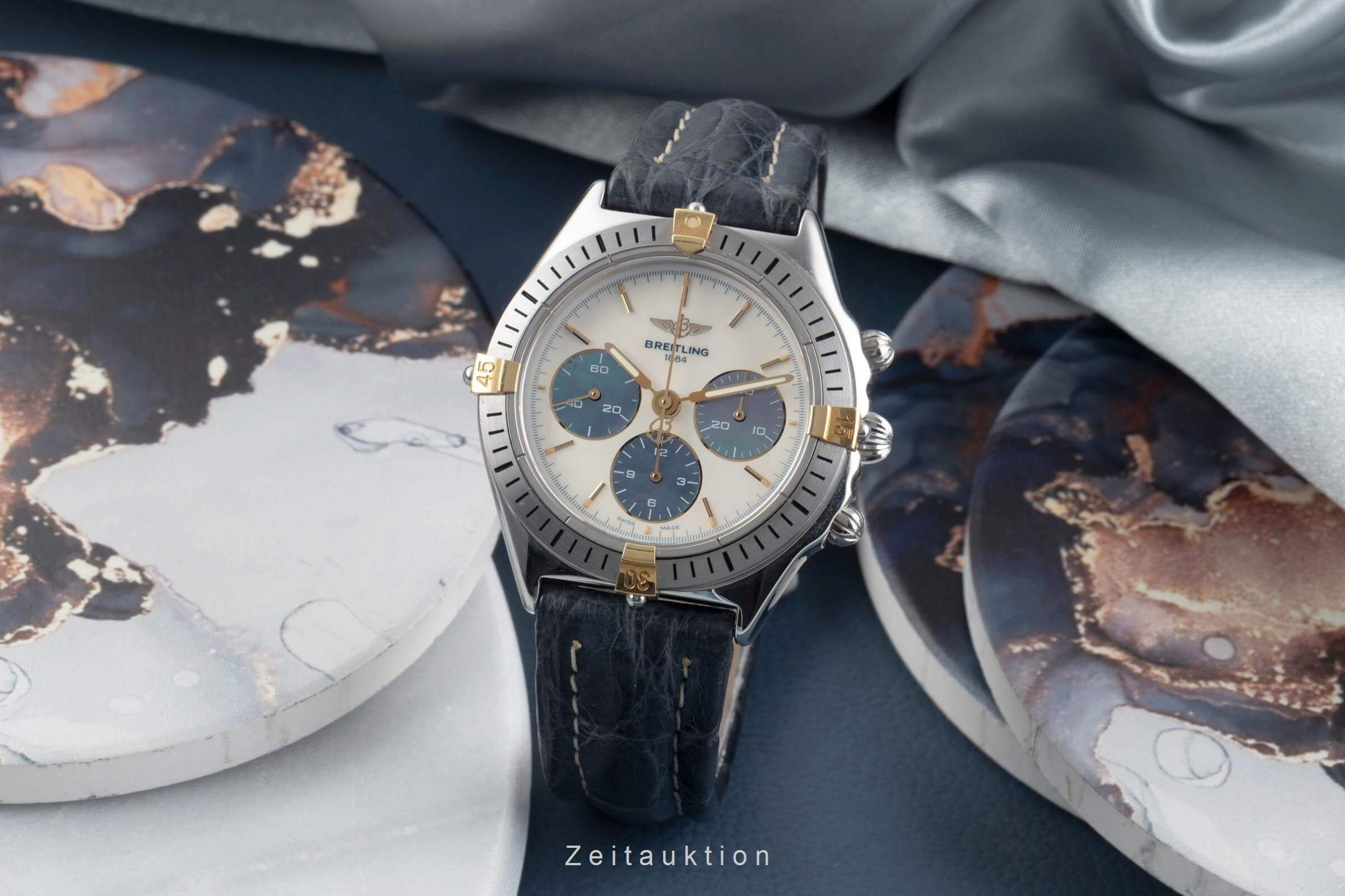 Breitling Callisto chronograph gilt / steel manual winding men's watch B11045  [2500277] - Image 4